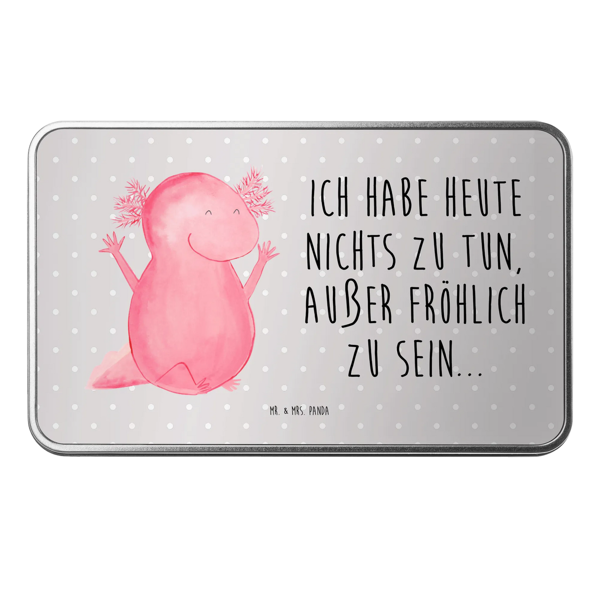 Metalldose Axolotl Hurra pralinendose, Keksbox, Erinnerungsbox, Süßigkeitendose, Dose Aus Metall, Metalldose, Schmuckdose Metall, plätzchendose, Kaffeedose Metall, gebäckdose, kräuterdose, Süßigkeitendose Metall, Aufbewahrungsdose, Geschenkverpackung, Teedose, Aufbewahrungsdose Metall, Geschenkartikel, Teedose Metall, Dose, Keksdose Metall, Metallbox, Keksdose, Geschenkbox Metall, Vorratsbox Metall, Verpackungsdose Metall, Vorratsbehälter, Weihnachtsdose, Vorratsdose, gewürzdose, Sammeldose Metall, Universaldose, behälter, Aufbewahrungsbehälter, metallbehälter, Geschenkbox, Weihnachtskeksdose, Vorratsbehälter Aus Metall, Keksbehälter, Blechbox Mit Aufdruck, Bedruckte Metalldose, Aufbewahrungsdose Aus Blech, Geschenkverpackung Aus Metall, Küchenbehälter, Blechbehälter, Aufbewahrungsbox Metall, Kaffeedose, Blechdose, schmuckdose, Geschenkdose, Axolotl, Molch, Spaß, Zufriedenheit, Axolot, Schwanzlurch, Freude, Motivation, Fröhlich, Lurche, Lurch