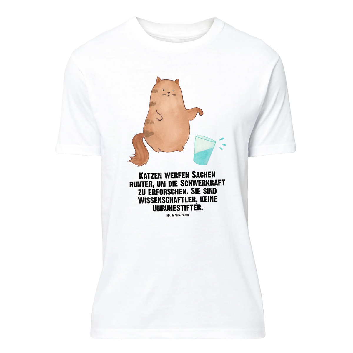 T-Shirt Standard Katze Wasserglas