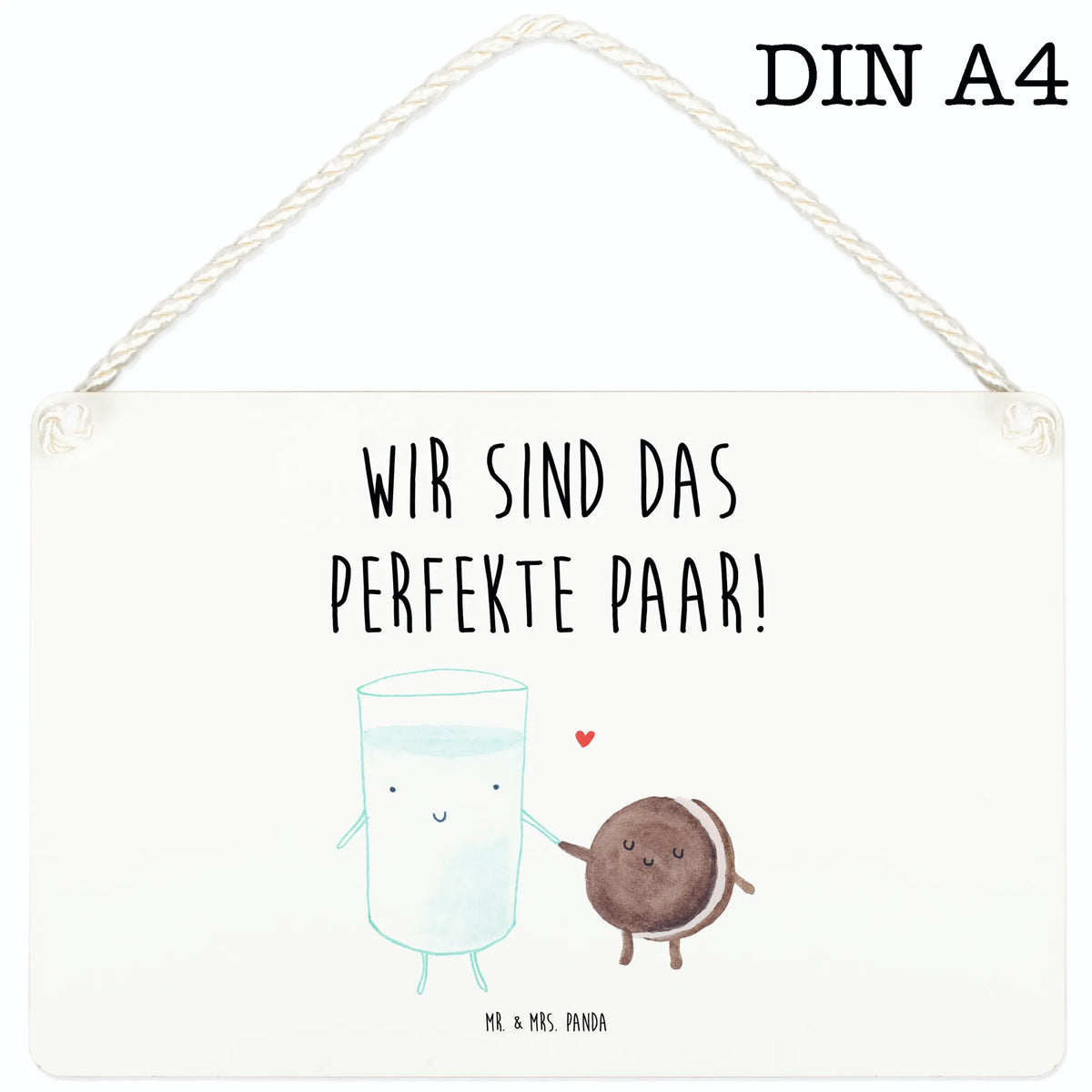 Deko Schild Milch Keks
