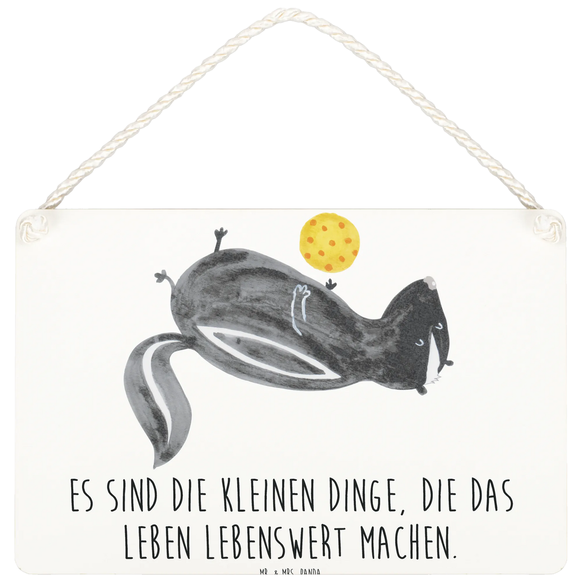Deko Schild Stinktier Ball