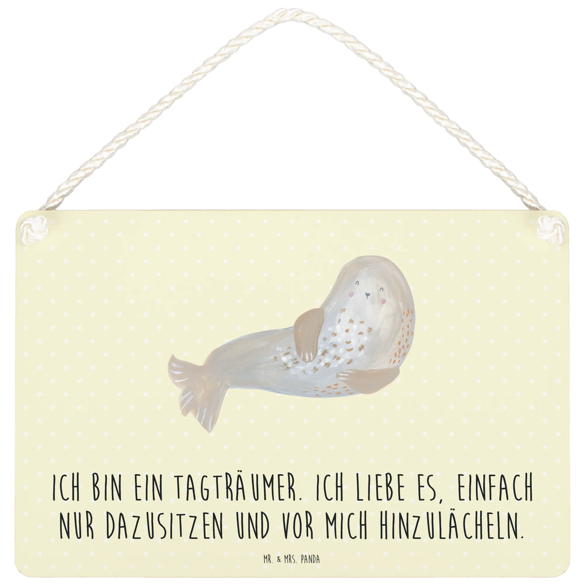 Deko Schild Robbe Lachen