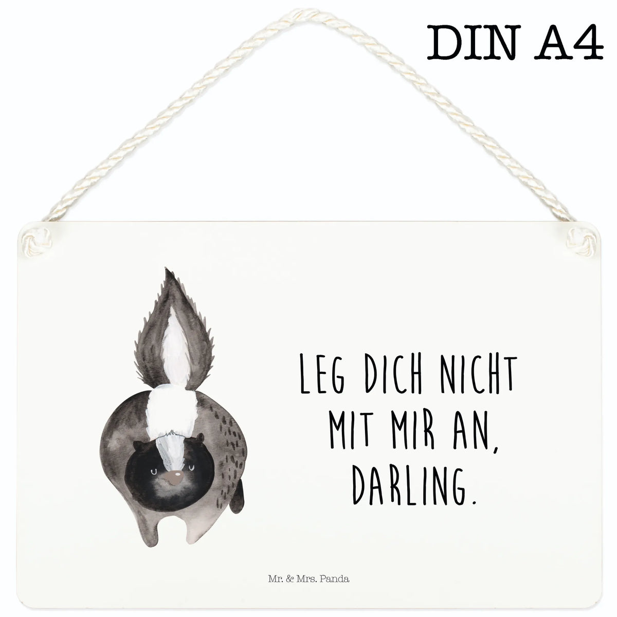 Deko Schild Stinktier Angriff