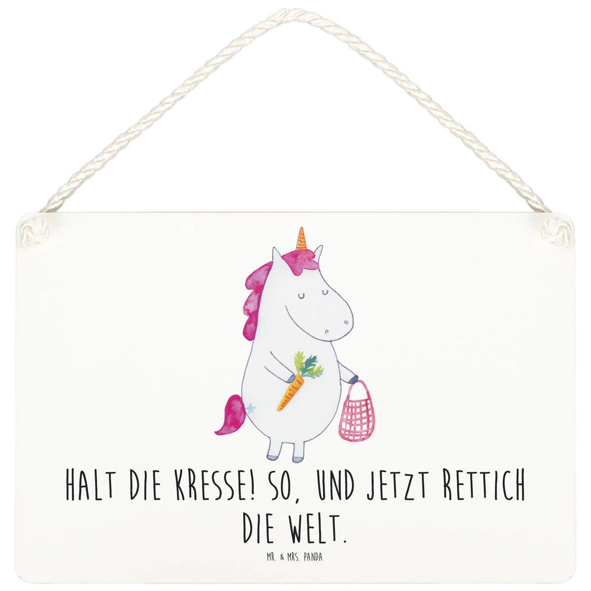 Deko Schild Einhorn Gemüse