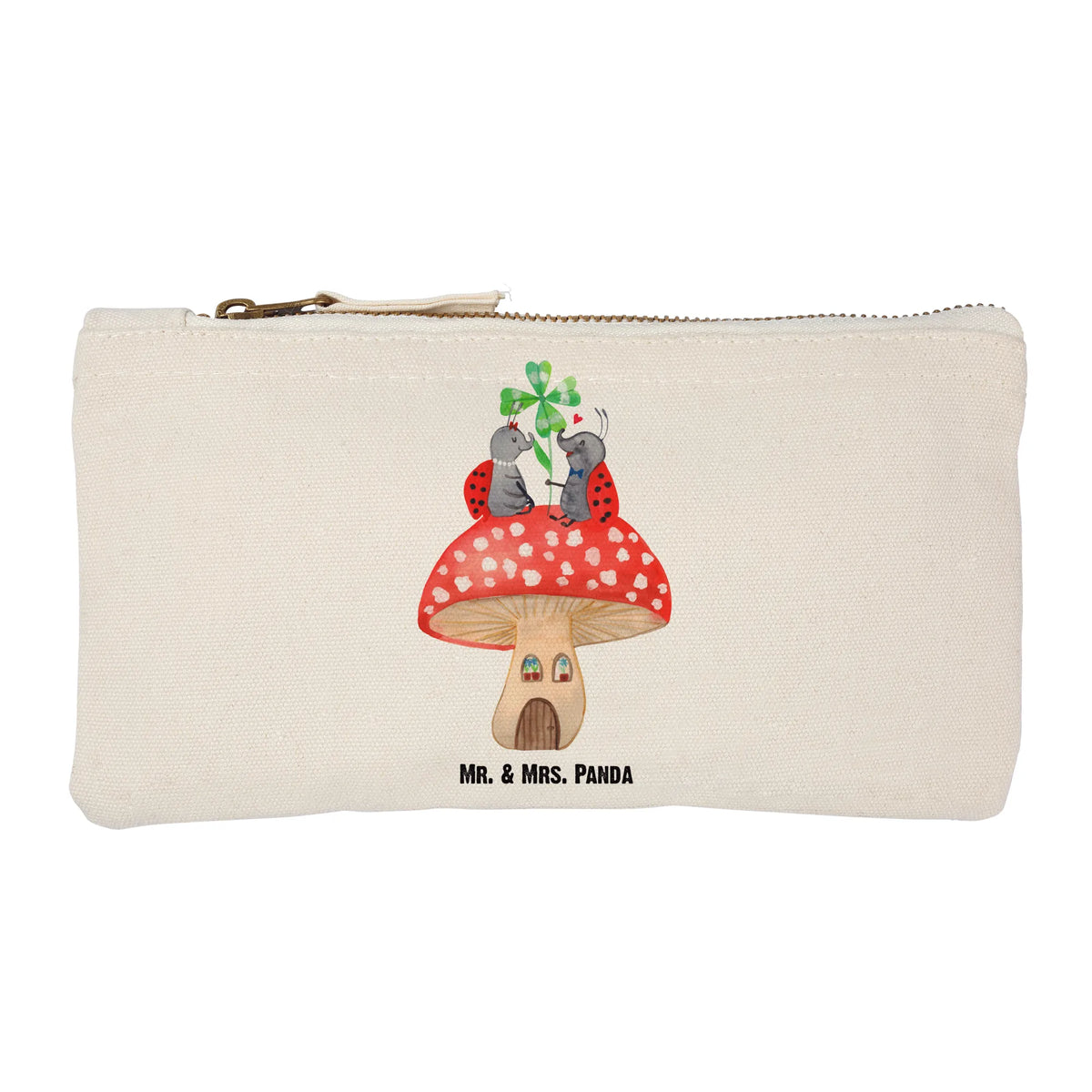 Make-up bag ladybug toadstool