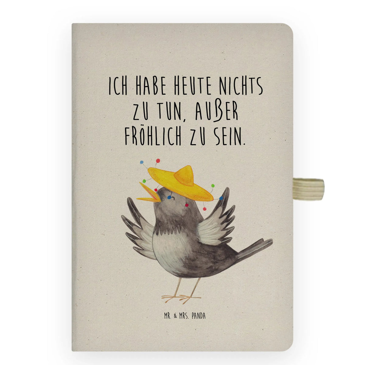 Baumwoll Notizbuch Rabe Sombrero