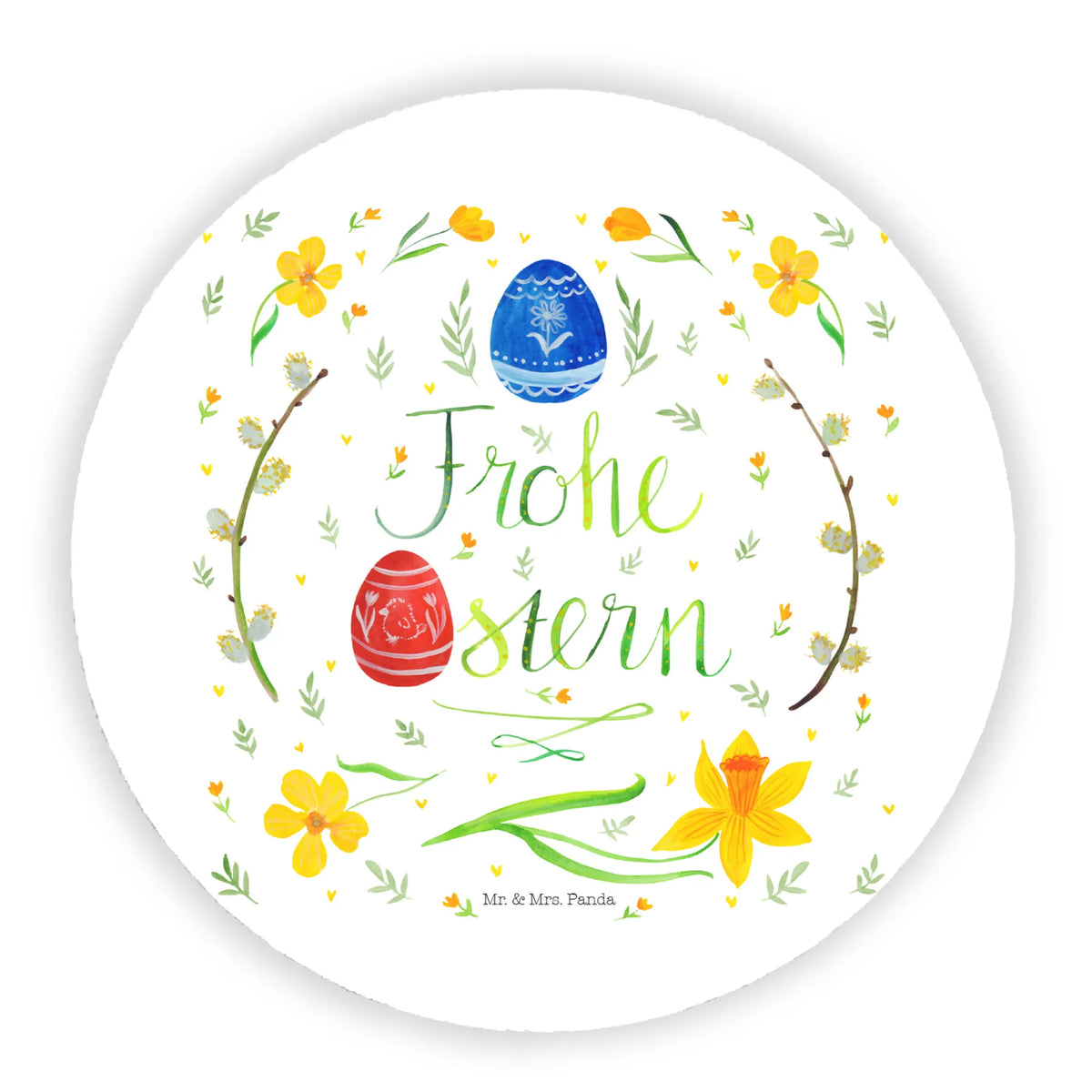 Rund Magnet Ostern Frohe Ostern