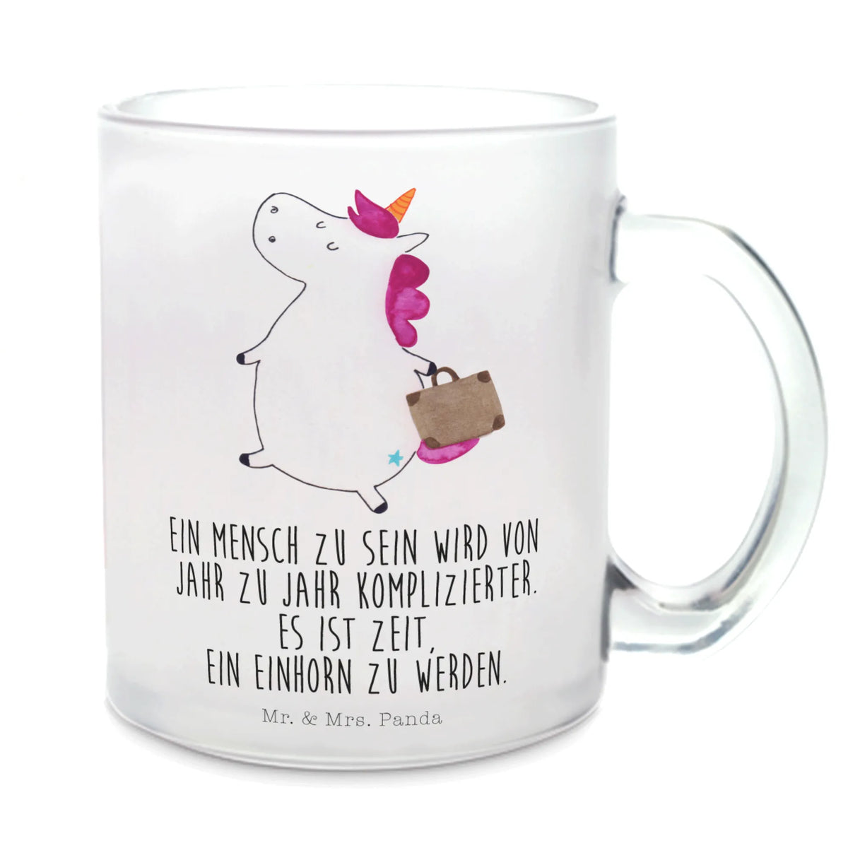 Teetasse Einhorn Koffer