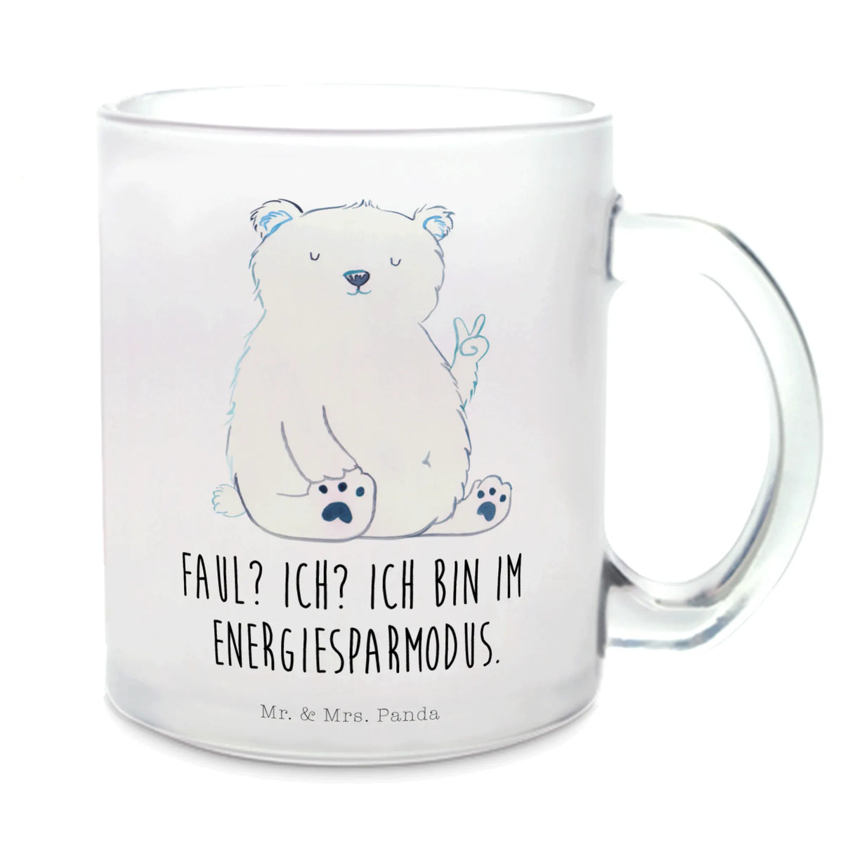Teetasse Eisbär Faul Trinkglas, Teetasse aus Glas, glastasse, Teetasse Glas, Teetasse, Henkelbecher, Pott, Glas Teebecher, Häferl, Tee Tasse, Kakaotasse, Glasbecher, getränkeglas, Haferl, Teeglas, getränkebecher, Motivtasse, Henkeltasse, Teddy, Bär, Teddybär, Relaxen, Eisbär, Arbeit, Entspannen, Bürojob, Nordpol, Arbeitsplatz, Büro, Faul, Homeoffice