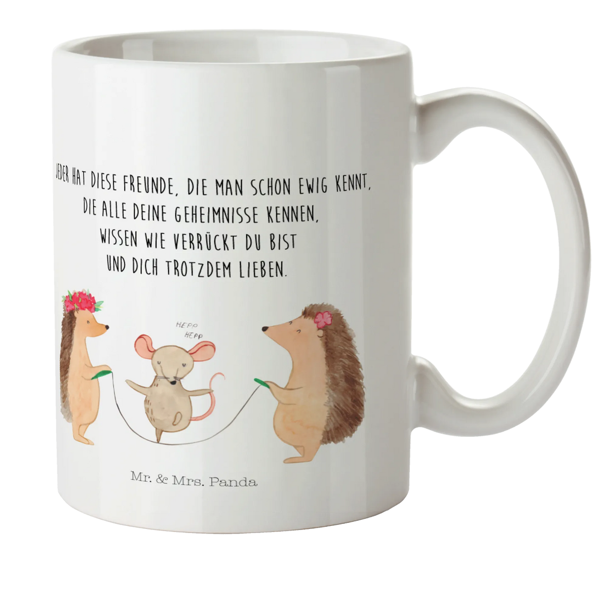 Kindertasse Igel Seilhüpfen