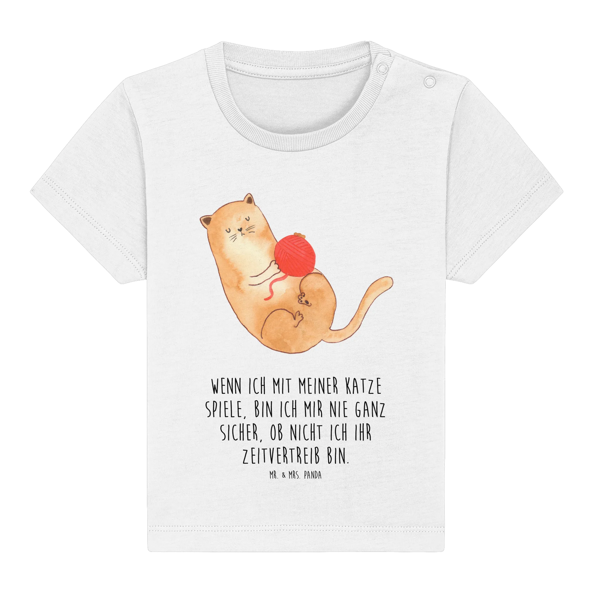 Organic Baby Shirt Katze Spielzeit