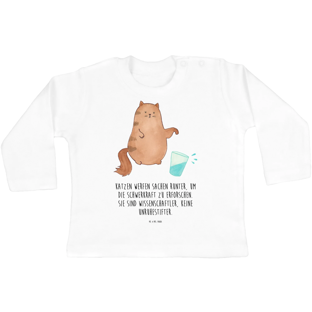 Baby Longsleeve Katze Wasserglas