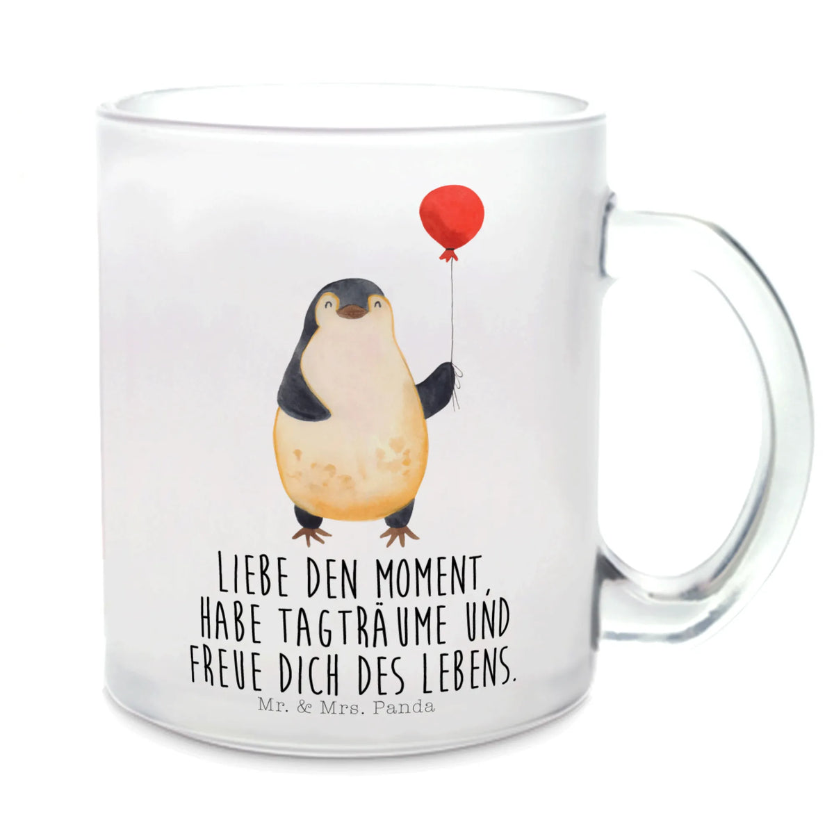 Teetasse Pinguin Luftballon Henkeltasse, Häferl, Motivtasse, Glas Teebecher, Haferl, Tee Tasse, Teetasse aus Glas, Glasbecher, Teeglas, getränkeglas, glastasse, Trinkglas, Henkelbecher, Teetasse, Teetasse Glas, Kakaotasse, Pott, getränkebecher, Pinguin, Beste Freundin, Geschenkidee, Motivation, Neues Leben, Geschenk Freundin, Glück, Lebenslust, Liebe, Luftballon, Tagträume, Neustart, Pinguine