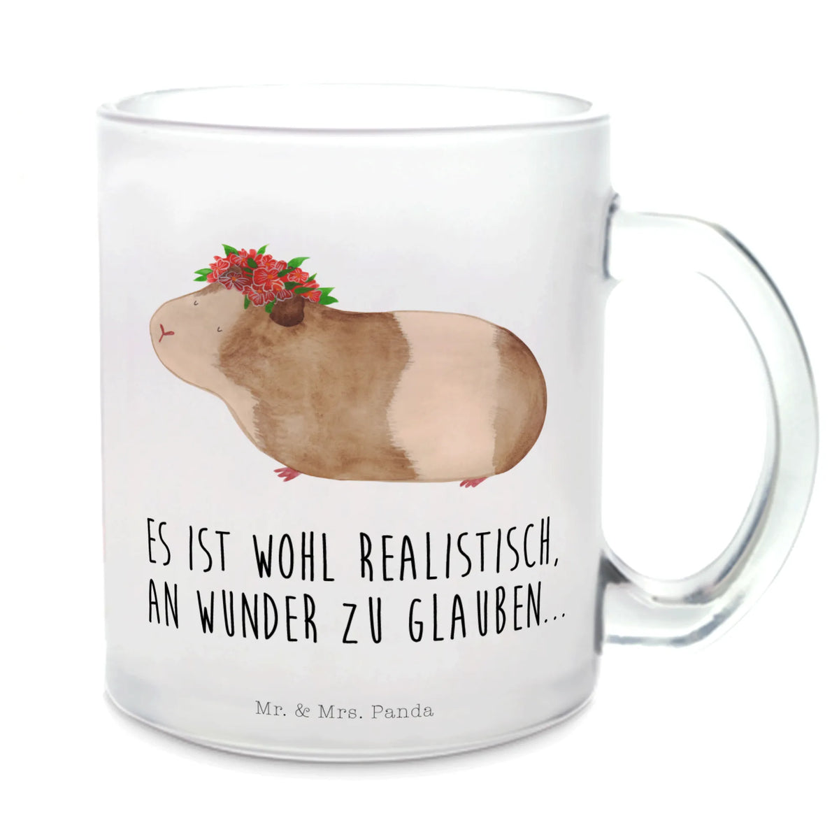 Glass tea cup Guinea pig wisdom tea, tea glass, Tea cup, glass, mug, small animals, cute, funny, cute animal motives, hand drawn, small world, funny sayings, good mood, happy, gifts, gift ideas, special gifts, animal lover, card, motivation, Meeries, wonder, flower child, meerie, saying, wonderland, guinea pig, wisdom, reality