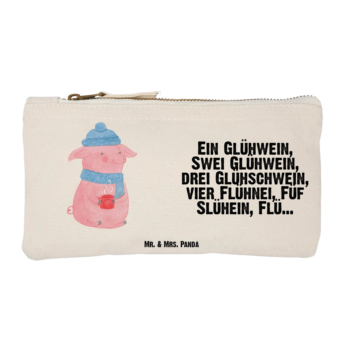 Schminktasche Schweinchen Glühwein
