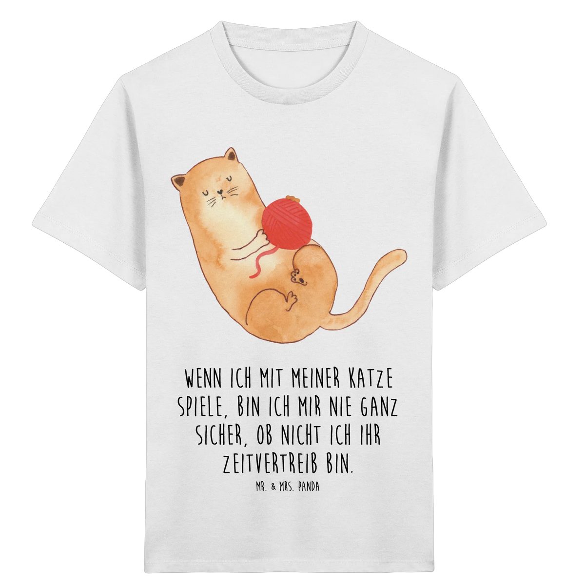 Organic Kinder T-Shirt Katze Spielzeit