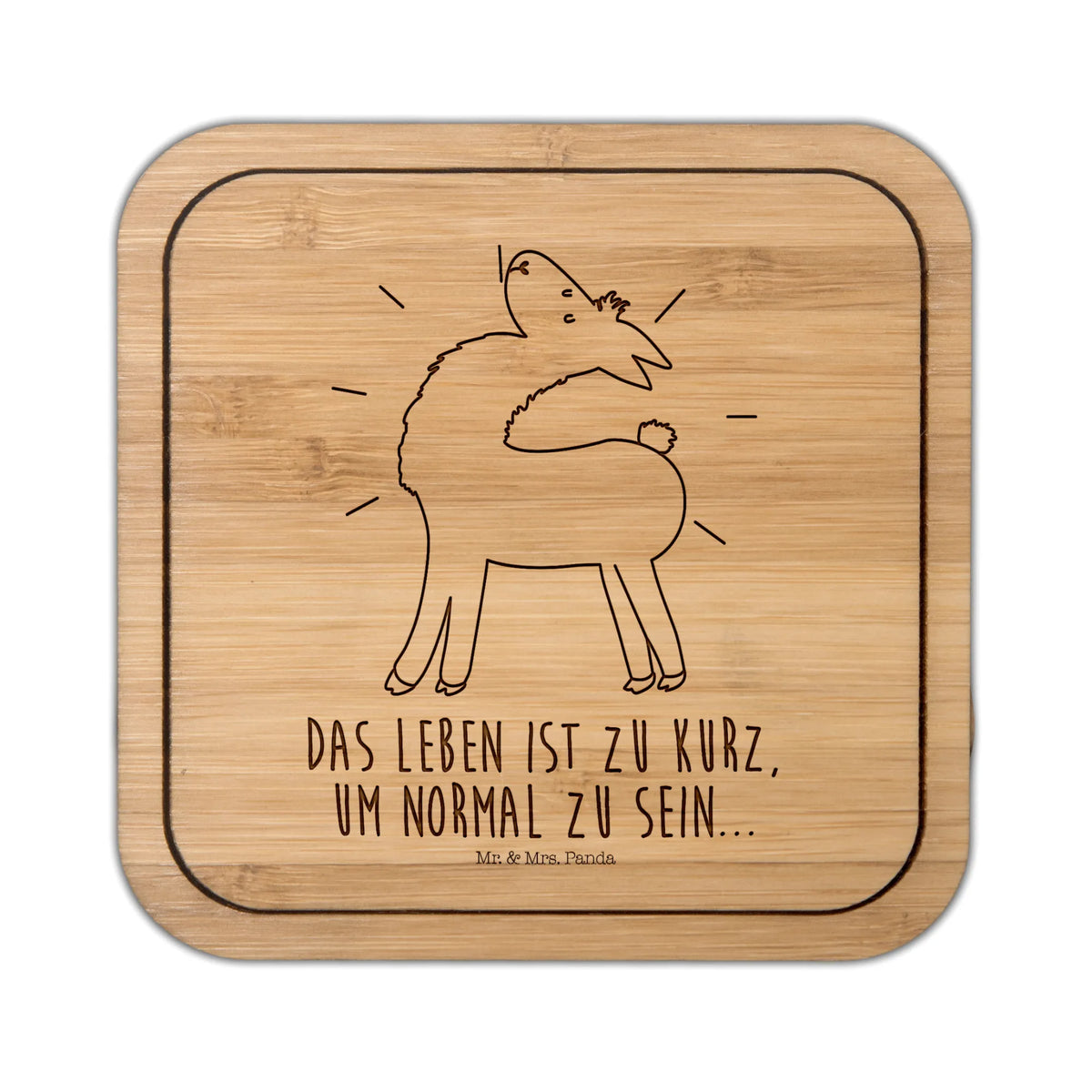 Untersetzer quadratisch Lama Stolz