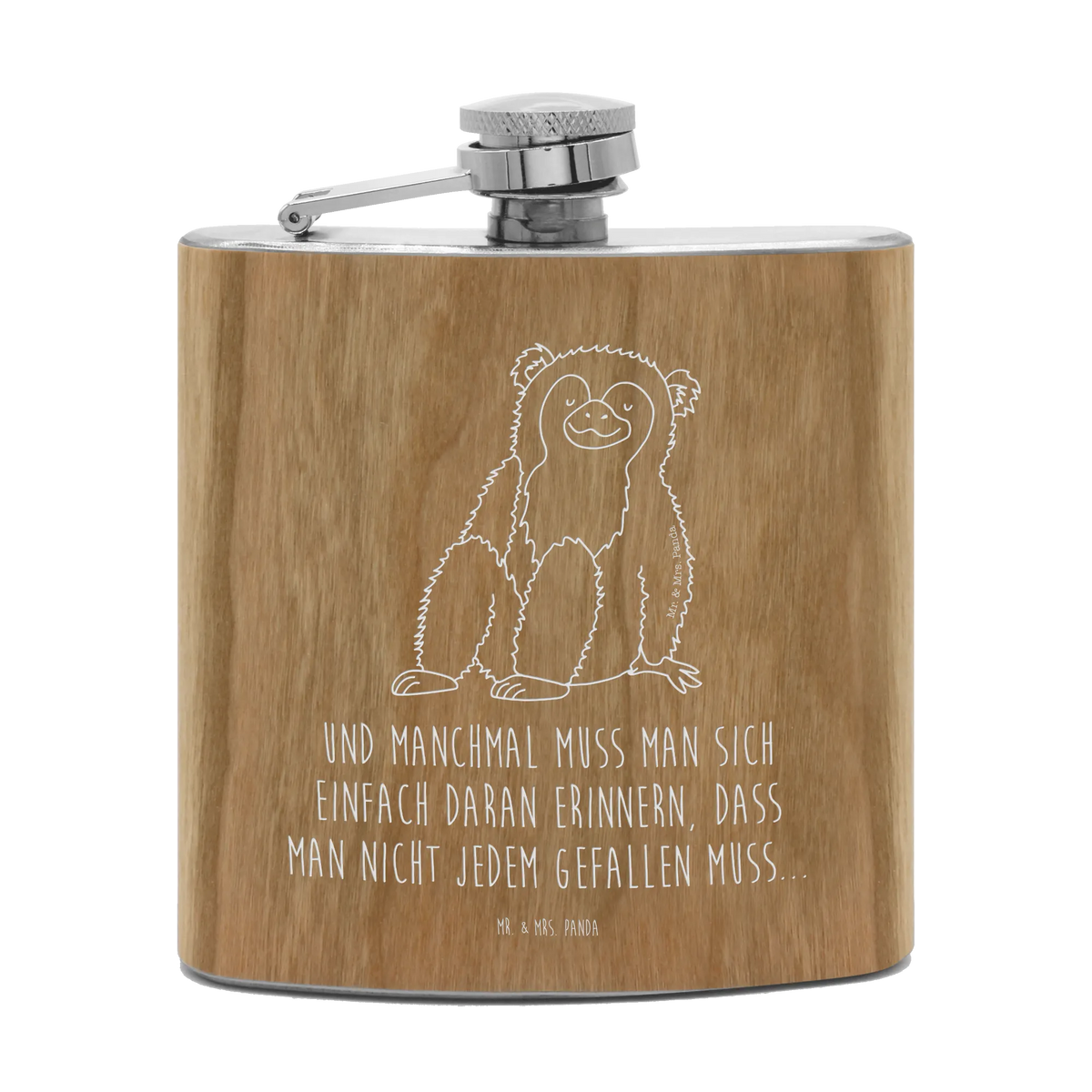 Hipflask Monkey Africa, love, self-confidence, selfcare, motivation, respect, self-love, monkey, monkeys, self-esteem