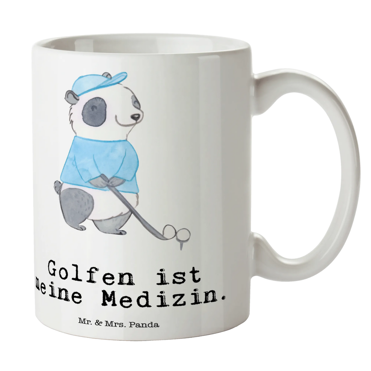 Mug panda golfing gift mug, mug with designs, ceramic mug, mug, porcelain mug, personalized mug, novelty mug, latte mug, tea mug, custom mug, office mug, coffee mug, mug with quotes, Gift, sport, hobby, giving, thank you, award, profit, athlete, golf club, golf course, play golf, Golf, golf tournament