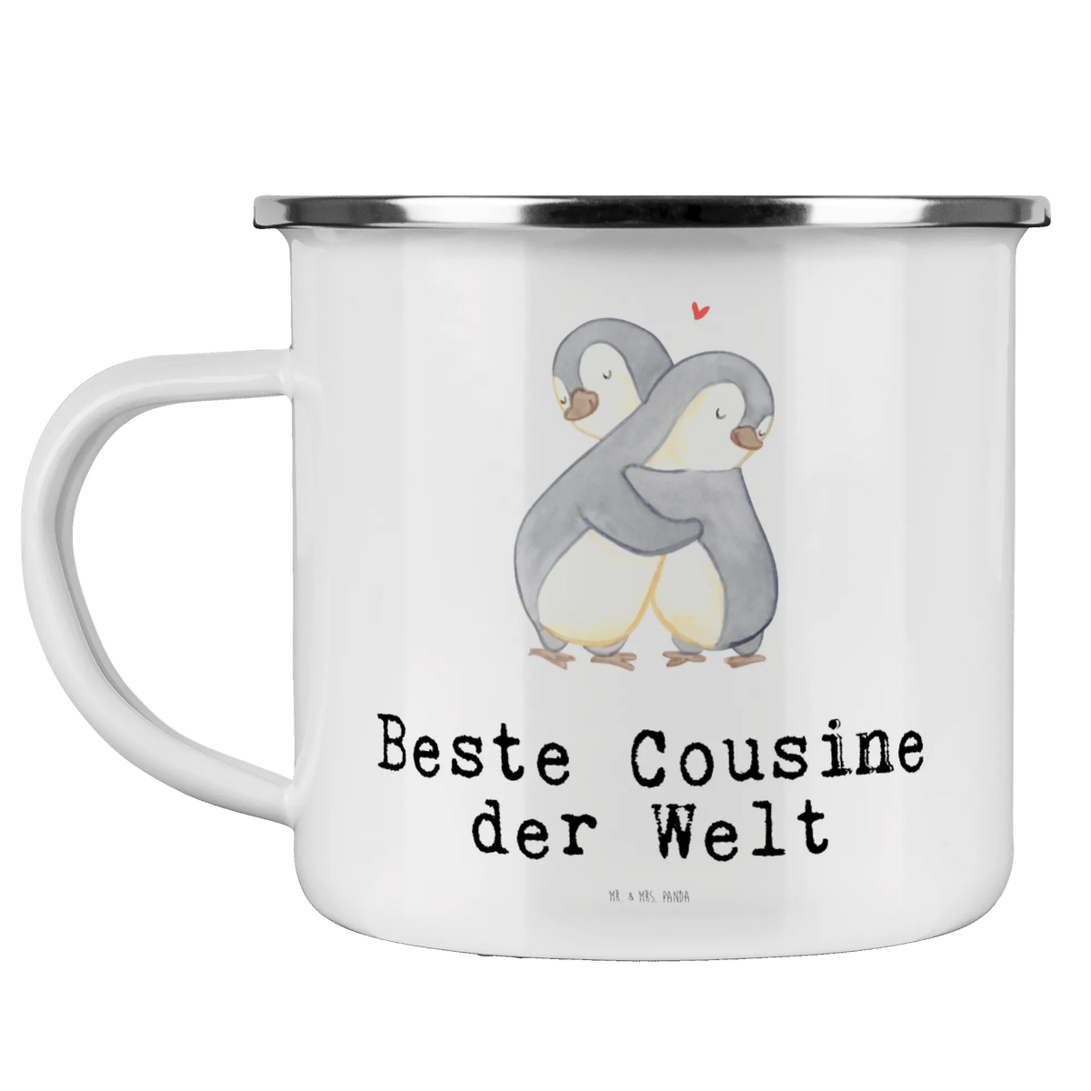Enamel camping mug penguin best cousin in the world travel mug, outdoor cup, enamel mug, adventure mug, campfire mug, metal camping mug, camper mug, enamel camping cup, lightweight camping mug, tin coffee cup, enamel drinking mug, steel mug for camping, camping mug, bushcraft mug, hiking mug, camp coffee mug, camping metal cup, stainless steel drinking cup, metal cup, backpacking mug, for, thank you, gift, giving, birthday, birthday present, gift idea, souvenir, make you happy, gift tip, relatives, cousin, daughter of uncle, daughter of aunt, family, Cousin