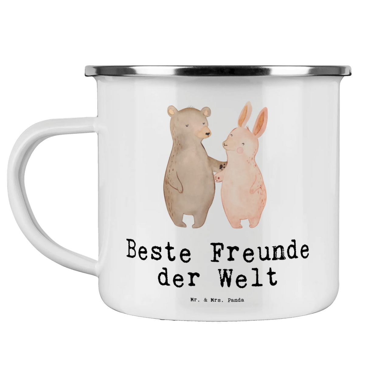 Camping Emaille Tasse Hase Beste Freunde der Welt Pott, Outdoor Tasse, Reisebecher, becher emaille, Haferl, wanderbecher, emaillebecher, Outdoor Becher, Blechtasse, Emaille Becher, Tasse Emaille, Campingtasse, Emailletasse, Campingbecher, outdoortasse, Teetasse, Kaffeepott, reisetasse, Emaille Tasse, blechbecher, Teebecher, wandertasse, metallbecher, Motivtasse, Schenken, Freude machen, Geschenktipp, für, Danke, Dankeschön, Geburtstag, Geschenk, Geburtstagsgeschenk, Mitbringsel, Bedanken, Geschenkidee, Bae, Freundin, Best Friends, Freund, Kumpel, Freundschaft, Clique, Bff, Freunde