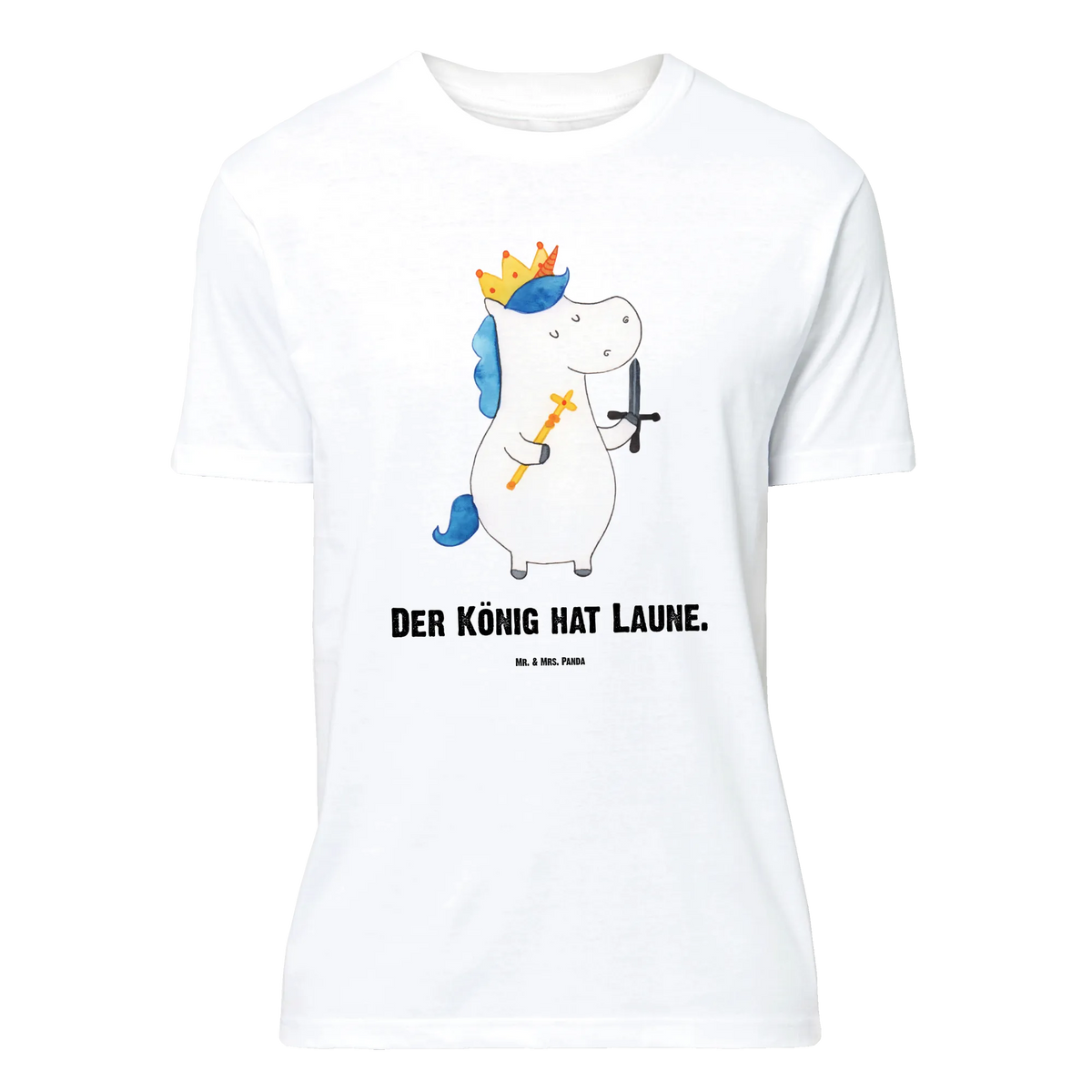 Personalisiertes T-Shirt Einhorn König mit Schwert T-Shirt mit Aufruck, T-Shirt mit Namen, T-Shirt Personalisiert, Einhorn Deko, Einhorn, Einhörner, Unicorn, Mittelalter, Ritter, König