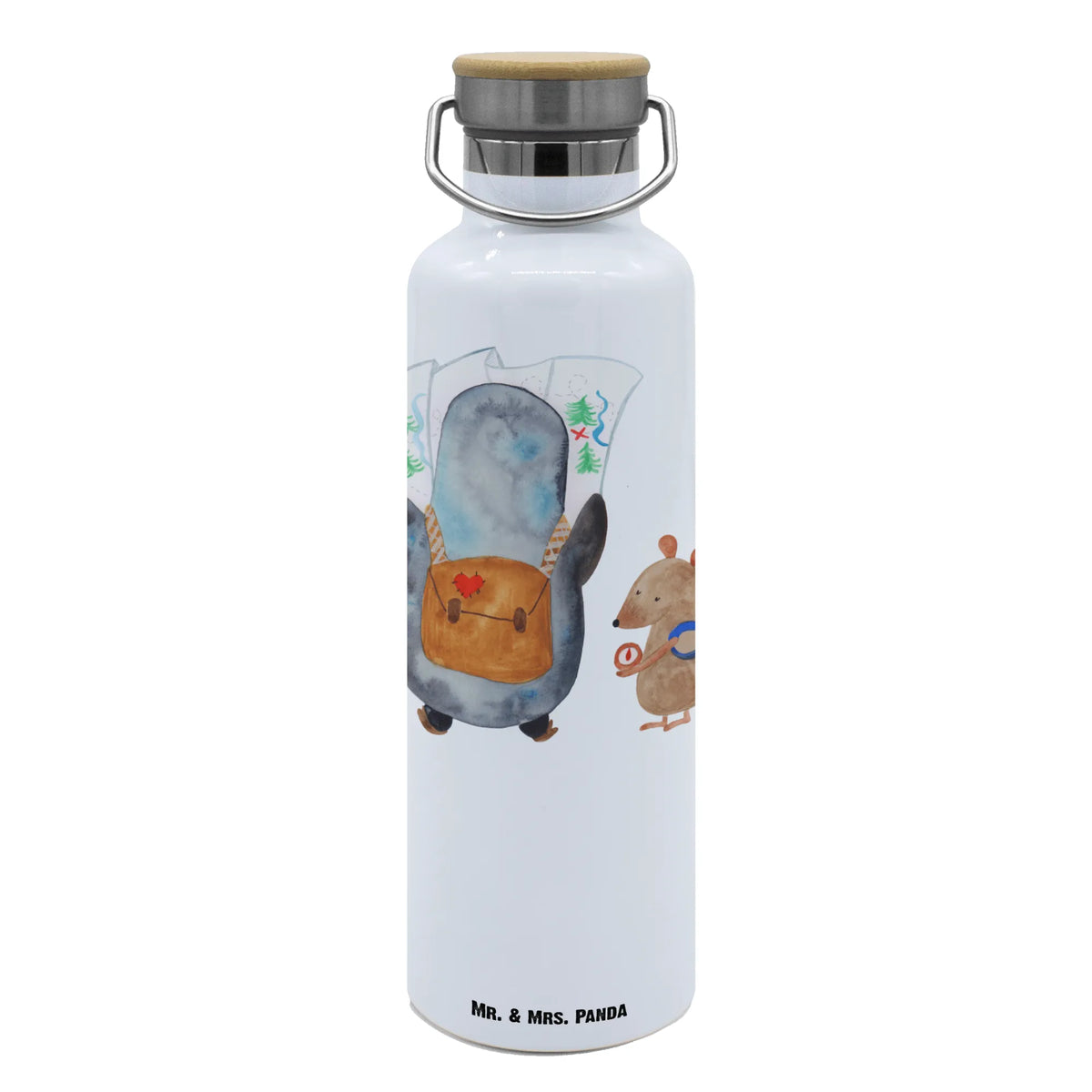 Trinkflasche Pinguin & Maus Wanderer große wasserflasche, Warmhalteflasche, thermobottle, Vakuumflasche, isolier trinkflasche, Wasserflasche, Isolierte Trinkflasche, feldflasche, Trinkflasche Aus Edelstahl, getränkebehälter, Trinkflasche, Thermosflasche, große trinkflasche, Trinkbehälter, thermos trinkflasche, metall trinkflasche, wasser trinkflasche, Edelstahlflasche, metallflasche, große thermosflasche, Trinkgefäß, Getränkeflasche, Thermo-Trinkflasche, Pinguin, Pinguine, Ausflug, Abenteurer, Roadtrip, Wanderlust, Abenteuer, Wandern