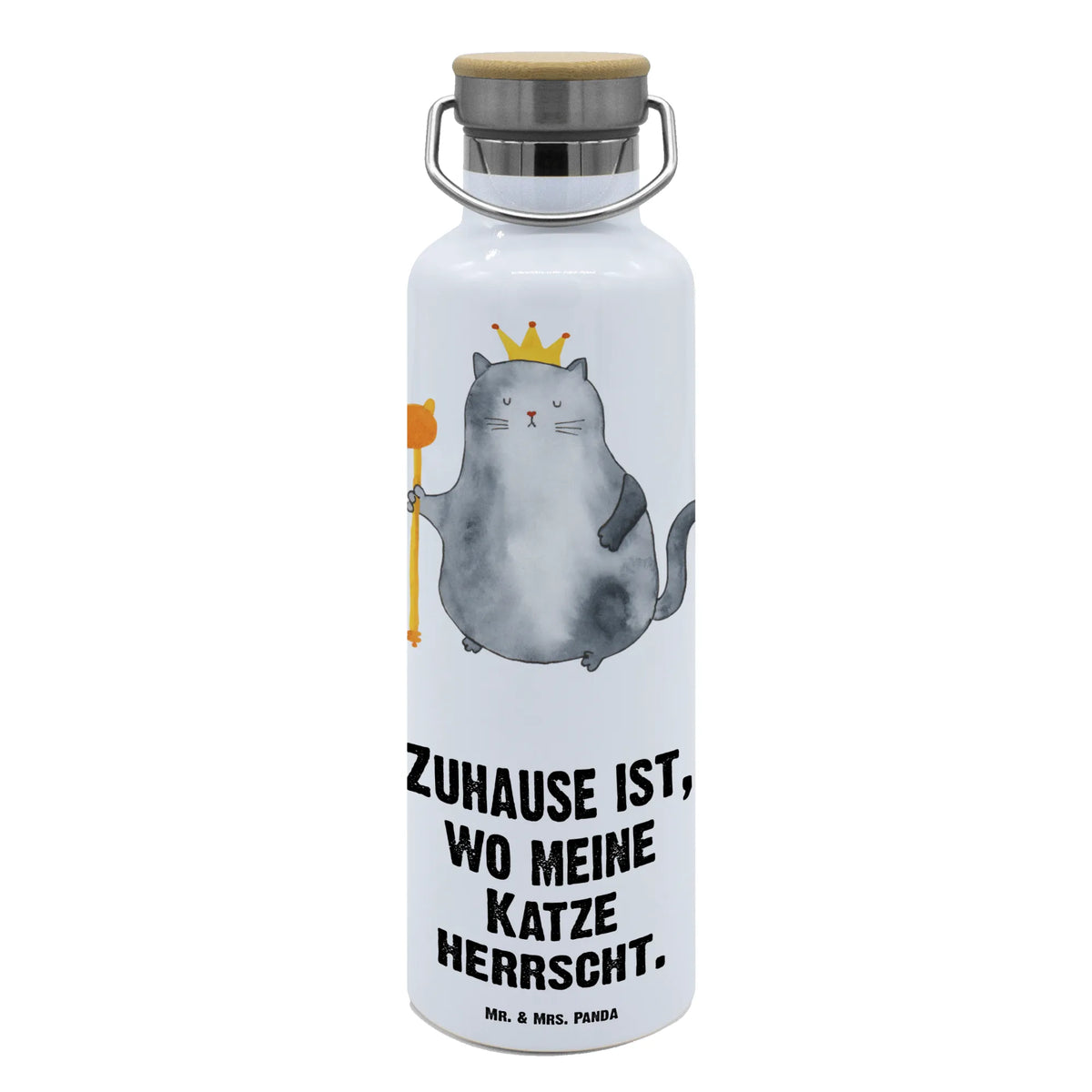 Trinkflasche Katze König Isolierte Trinkflasche, wasser trinkflasche, thermos trinkflasche, große trinkflasche, feldflasche, metall trinkflasche, thermobottle, Trinkbehälter, Getränkeflasche, getränkebehälter, Warmhalteflasche, große wasserflasche, Edelstahlflasche, Vakuumflasche, Thermo-Trinkflasche, Thermosflasche, Trinkflasche Aus Edelstahl, große thermosflasche, Trinkflasche, Wasserflasche, metallflasche, isolier trinkflasche, Trinkgefäß, Katzenfan, Katzensouvenirs, Katzenliebhaberprodukte, Katzendeko, Katzenmotive, Katze, Katzenfreund, Katzenliebhaber, Katzenprodukte, Katzenmotiv, Katzenartikel, Katzenaccessoires, Einzug, König, Mietzhaus, Queen, Königin, Umzug, Haustier, Familie, Cats, Mietze, Erste Eigenen Wohnung, Cat, Katzenbesitzerin, Katzen, Wohnung, Kater, Katzenhalter