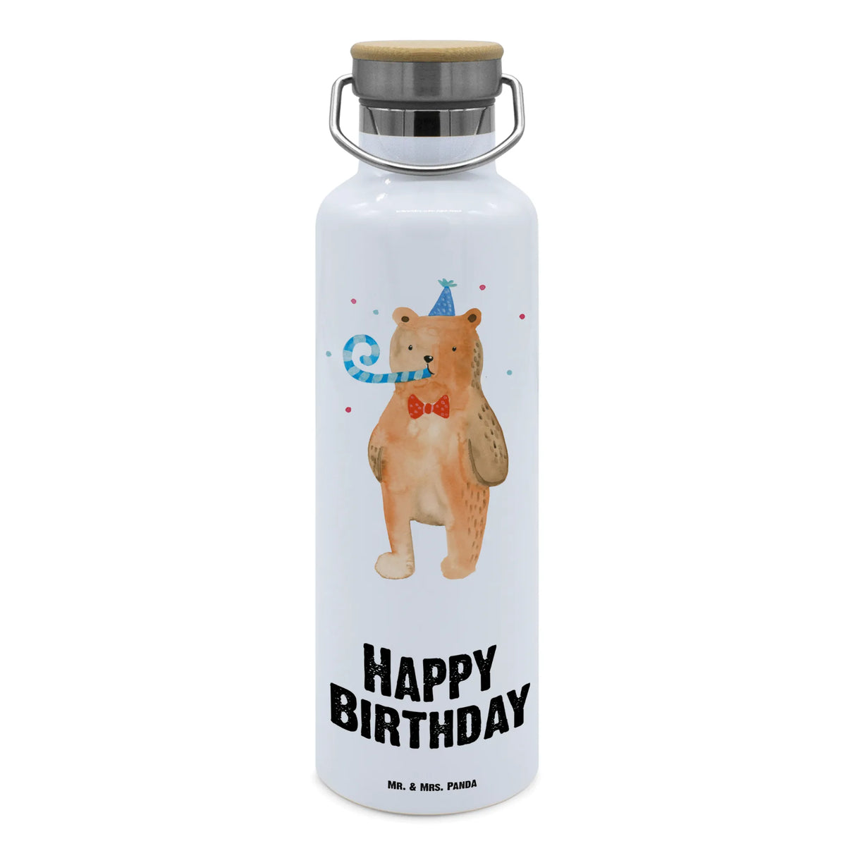 Trinkflasche Bär Geburtstag Trinkflasche, wasser trinkflasche, Trinkflasche Aus Edelstahl, feldflasche, große thermosflasche, Edelstahlflasche, getränkebehälter, Getränkeflasche, thermos trinkflasche, metallflasche, große trinkflasche, Warmhalteflasche, Thermo-Trinkflasche, metall trinkflasche, große wasserflasche, Isolierte Trinkflasche, Wasserflasche, Trinkbehälter, Vakuumflasche, thermobottle, isolier trinkflasche, Thermosflasche, Trinkgefäß, Teddy, Bär, Teddybär, Alles Gute, Geburtstag, Glückwunsch, Happy Birthday
