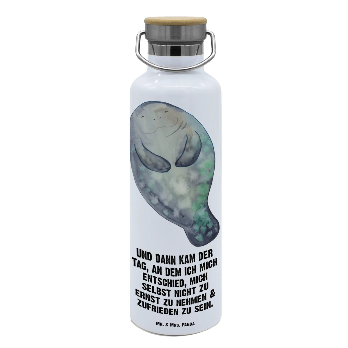 Trinkflasche Seekuh Happy Warmhalteflasche, Trinkgefäß, Getränkeflasche, große trinkflasche, isolier trinkflasche, große wasserflasche, metallflasche, thermos trinkflasche, getränkebehälter, Thermosflasche, Trinkbehälter, Trinkflasche Aus Edelstahl, Thermo-Trinkflasche, thermobottle, Isolierte Trinkflasche, Edelstahlflasche, Trinkflasche, Vakuumflasche, große thermosflasche, wasser trinkflasche, metall trinkflasche, Wasserflasche, feldflasche, Meer, Urlaub, Meerestiere, Respekt, Seekühe, Zufrieden, Selbstliebe, Freundin, Seekuh, Achtsamkeit, Neuanfang, Liebeskummer, Neustart