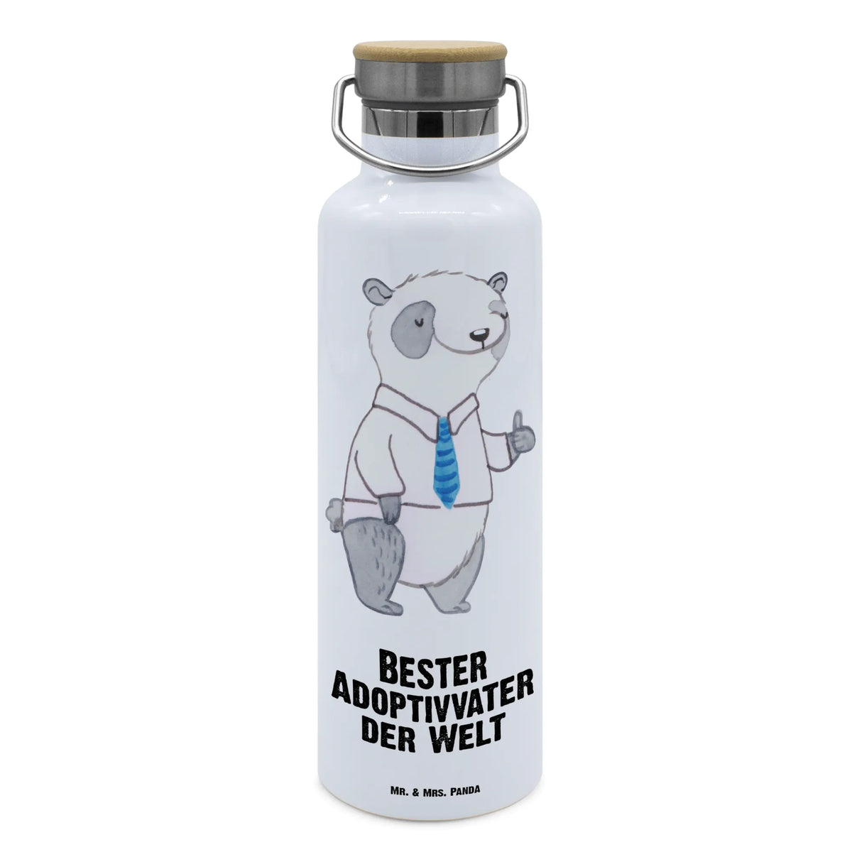 Trinkflasche Panda Bester Adoptivvater der Welt Vakuumflasche, große trinkflasche, metallflasche, Wasserflasche, isolier trinkflasche, thermobottle, Trinkflasche Aus Edelstahl, wasser trinkflasche, Isolierte Trinkflasche, feldflasche, Thermo-Trinkflasche, Getränkeflasche, Thermosflasche, getränkebehälter, Trinkbehälter, Trinkflasche, thermos trinkflasche, große wasserflasche, Edelstahlflasche, metall trinkflasche, Trinkgefäß, große thermosflasche, Warmhalteflasche, Geschenkidee, Geschenk, Schenken, Mitbringsel, Geburtstag, Geburtstagsgeschenk, für, Danke, Dankeschön, Bedanken, Freude machen, Geschenktipp, Adoptiv Vater, Adoptivvater, Adoptiert, Adoption