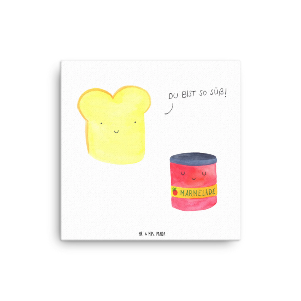 Leinwand Bild Toast Marmelade Leinwand, Kunstdruck, Lustige Sprüche, Tiere, Tiermotive, Gute Laune, Küche Spruch, Süße Postkarte, Frühstück Einladung, Süß, Brot, Marmelade, Dreamteam, Küche Deko, Toast, Toastbrot