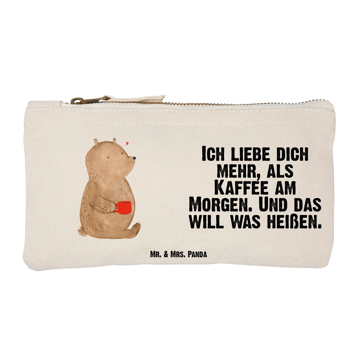 Make-up bag bear morning coffee Love, Loving, Two, Together, Marriage, Engagement, Proposal of marriage, Love gift, gift for her, gift for him, anniversary gift, Valentine's Day Gift for Women Love Gift Anniversary Wedding Anniversary Party Favor Gift for Girlfriend Gift for Partner Boyfriend Gift Token of Love for Men for Husband