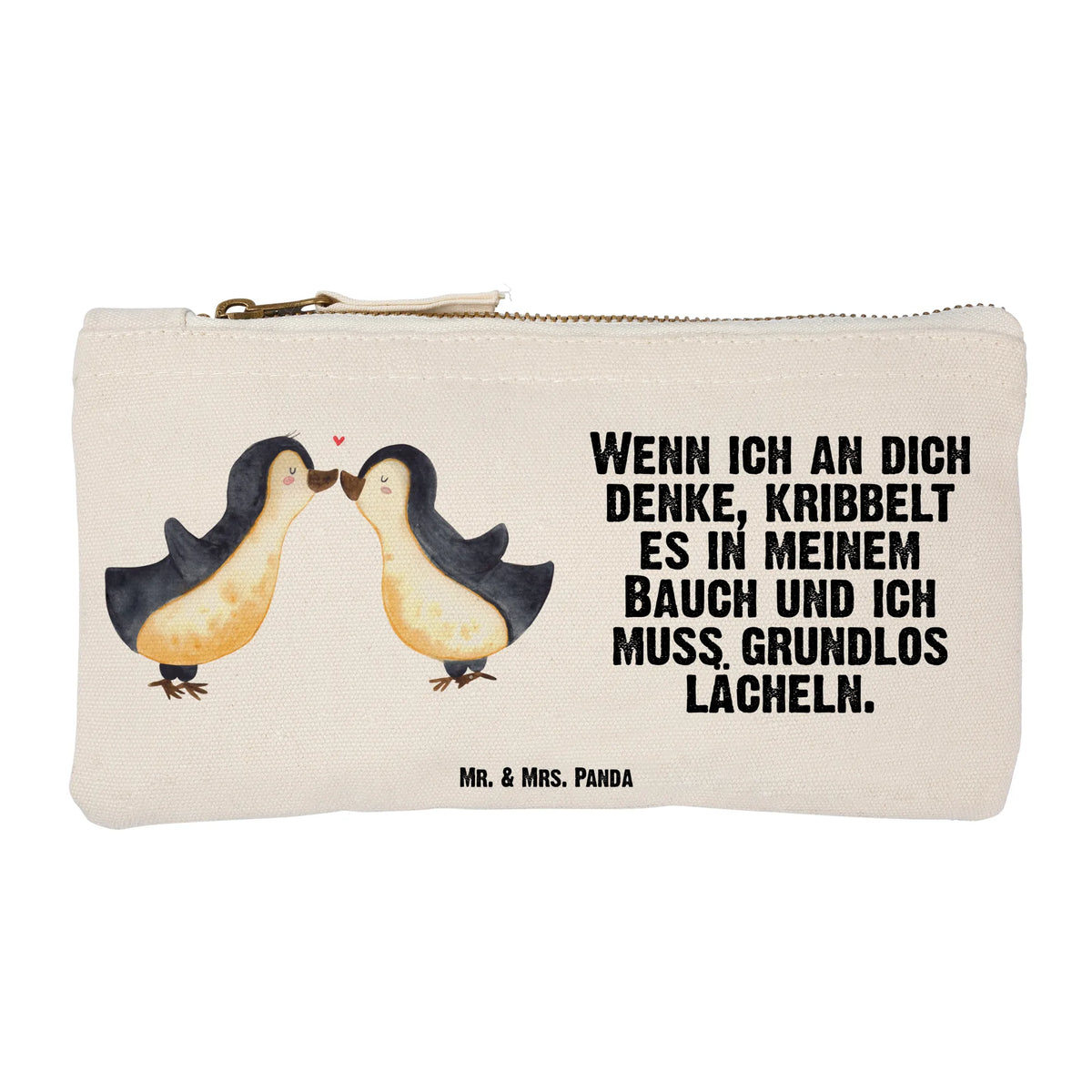 Make-up bag penguins kiss Baumwollbeutel, Kosmetikbeutel, Kulturbeutel, toiletry bag, utensilientasche, Baumwolltasche, Mäppchen, Federmappe, Schulmäppchen, pencil case, Pouch, aufbewahrungstasche, Stoffbeutel, Etui, aufbewahrungsbeutel, Waschbeutel, beauty tasche, Täschchen, Kosmetiktasche, beauty case, Schminktäschchen, Schlampermäppchen, Make-Up Tasche, Stifteetui, Stiftemäppchen, Schlamper, Waschtasche, kosmetiktäschchen, Stofftasche, Schminktasche, Beauty Bag, Pinseltasche, Schminkbeutel, Kulturtasche, Federtasche, Freund, Liebe, Liebesgeschenk, Jahrestag, Verlobung, Partner, Ehemann, Ehefrau, Heiraten, Heiratsantrag, Hocheitstag, Freundin, für Ehemann, Geschenk für Frauen, Hochzeitstag, Valentinstag, Liebesbeweis, für Männer, Mitbringsel, Geschenk für Partner, Geschenk für Freundin