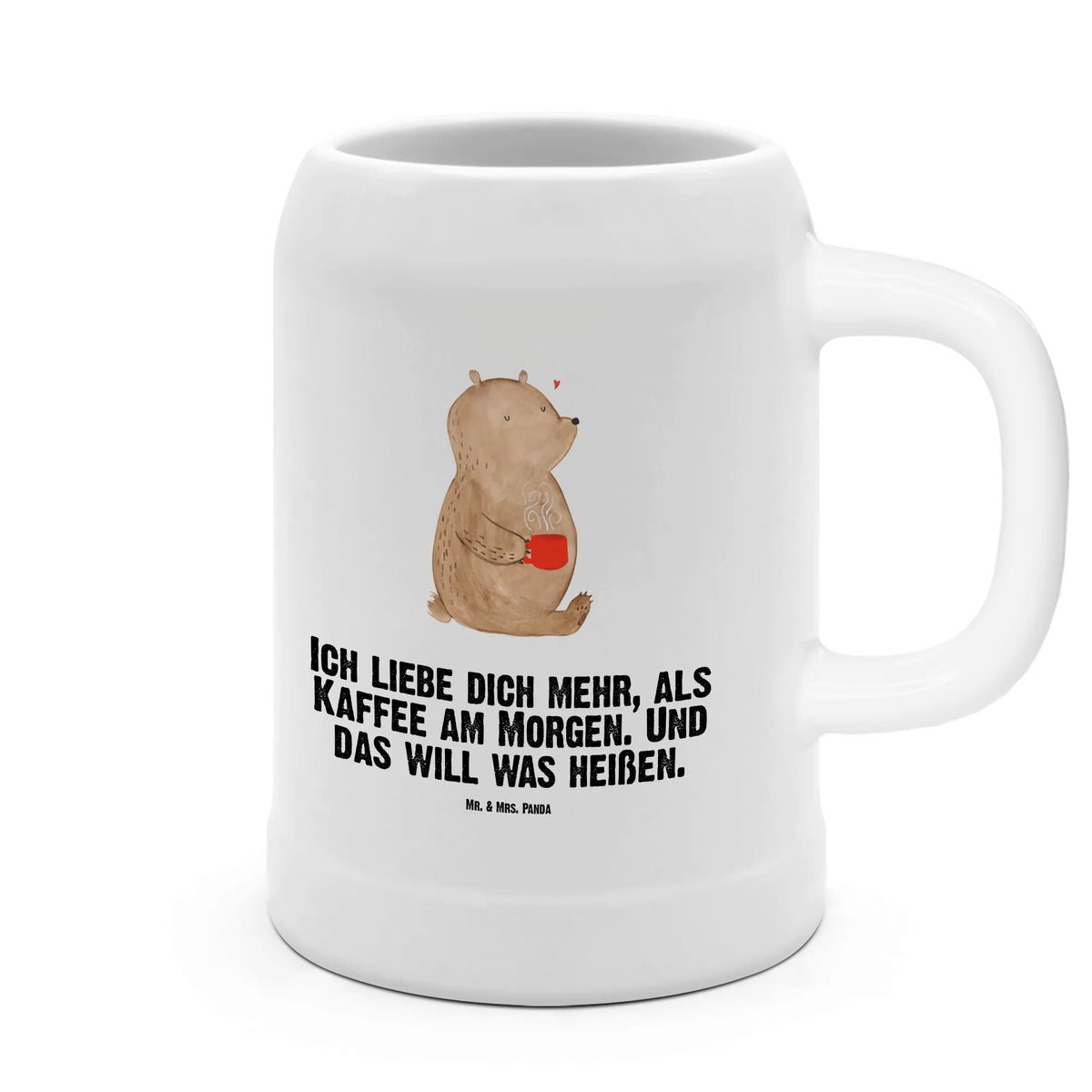 Bierkrug Bär Morgenkaffee Seidel, Krug, Steinzeugkrug, Trinkkrug, Bierbecher, Bier Seidel, Steinbierkrug, Steingutkrug, Mr. & Mrs. Panda Bierkrug, Bierhumpen, Steinkrug, Humpen, Tonkrug, Keramikkrug, Bier Humpen, Freundin, Freund, Liebe, Liebesgeschenk, Jahrestag, Verlobung, Partner, Ehemann, Ehefrau, Heiraten, Heiratsantrag, Hocheitstag, für Männer, Valentinstag, Geschenk für Partner, für Ehemann, Mitbringsel, Geschenk für Freundin, Liebesbeweis, Hochzeitstag, Geschenk für Frauen