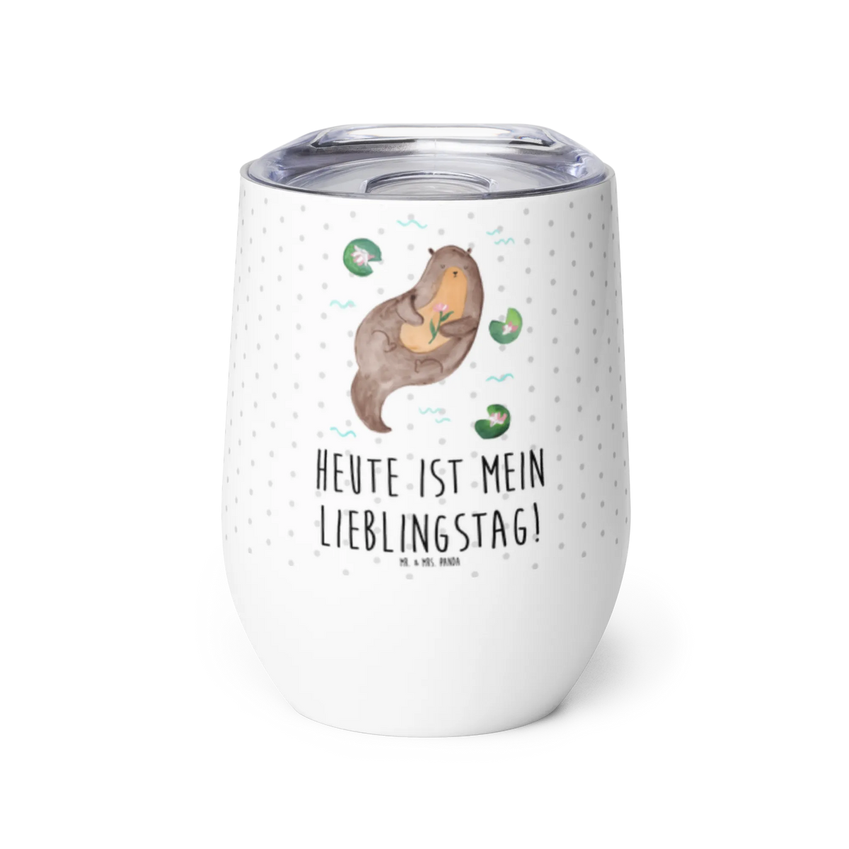 Weinbecher Otter Seerose