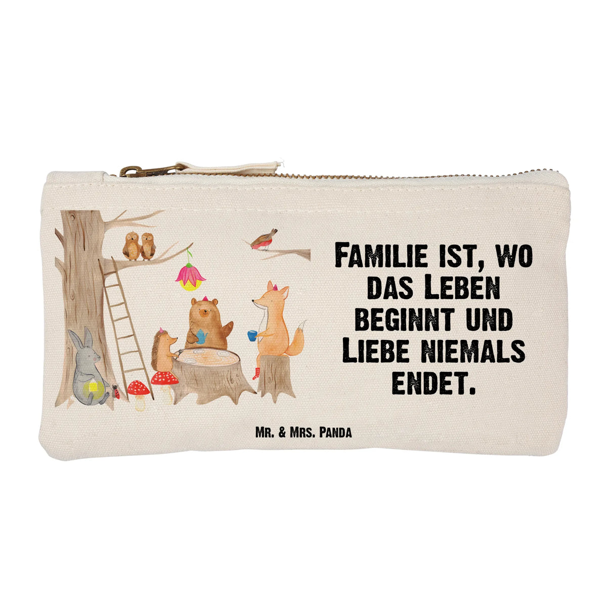 Make-up bag forest animals picnic small animals, card, gifts, animal lover, special gifts, good mood, funny sayings, hand drawn, gift ideas, cute animal motives, cute, mouse, forest, forest animals, hare, picnic, squirrel