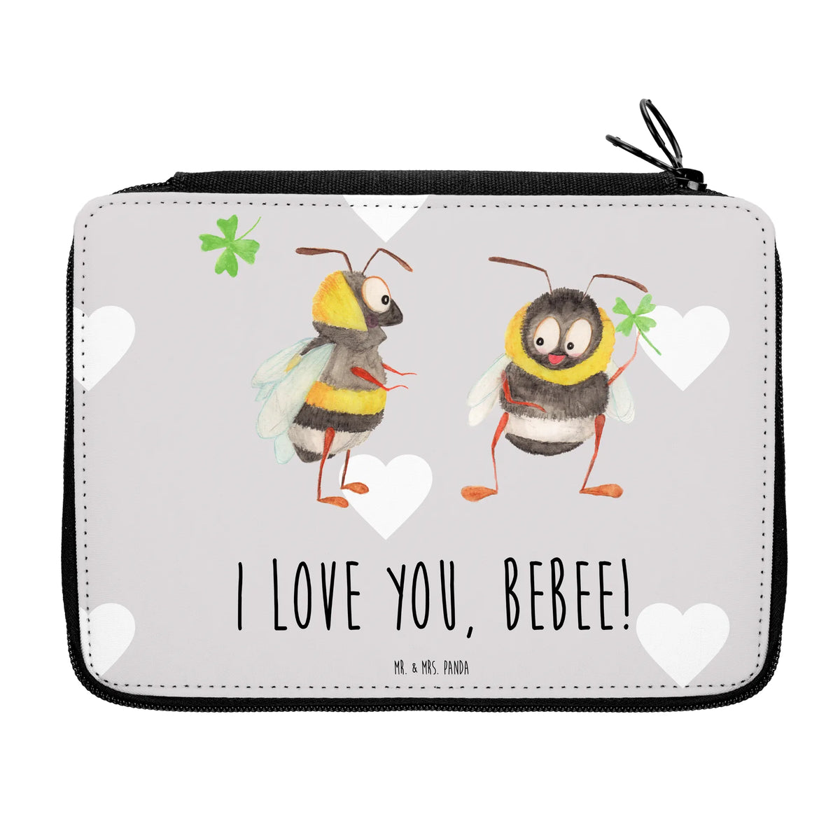 Federmappe Bienen Paar Federtasche, Schuletui, Buntstiftetui, Schreibmappe, Federpenal, Schlampermäppchen, Schüleretui, Stifte Etui, Federmäppchen, Schulmäppchen, Stiftemappe, Stiftetasche, Etui für Stifte, Stifteetui, Schlamper, Etui, Zeichenetui, Bleistift Etui, reiseetui, Farbstiftetui, Kinder Federmappe, Federmappe Set, Federmappe, Schreibetui, Buntstiftmäppchen, Stiftebeutel, schulmäppchen set, Mäppchen, Bleistiftetui, Malmappe, Freundin, Freund, Liebe, Liebesgeschenk, Jahrestag, Verlobung, Partner, Ehemann, Ehefrau, Heiraten, Heiratsantrag, Hocheitstag, Geschenk für Partner, Valentinstag, Geschenk für Freundin, Hochzeitstag, Verliebte Schildkröten, Geschenk für Frauen, für Männer, Schildkröten, für Ehemann, Mitbringsel, Liebesbeweis