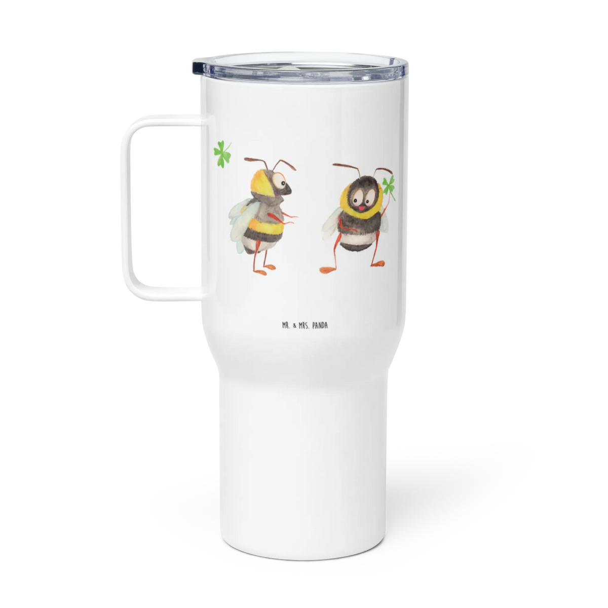 Thermobecher Hummeln Kleeblatt XL Thermobecher, Teebecher, Kaffee-Thermobecher, XL Reisetasse, Autobecher, To-Go-Becher, Jumbo Becher, Mehrwegbecher, Edelstahl-Thermobecher, Mehrweg-Kaffeebecher, Reisebecher, Getränkebecher, Großer Thermobecher, Edelstahl Tasse, Trinkgefäß, Thermosbecher, Thermos-Becher, Kaffee-to-go-Becher, Isolierbecher, Teetasse, Edelstahlbecher, Thermobecher, Lustige Sprüche, Tiere, Tiermotive, Gute Laune, Spruch Positiv, Spruch Fröhlich, Spruch schön, glücklich Werden, Biene, Hummel, Biene Deko, glücklich sein