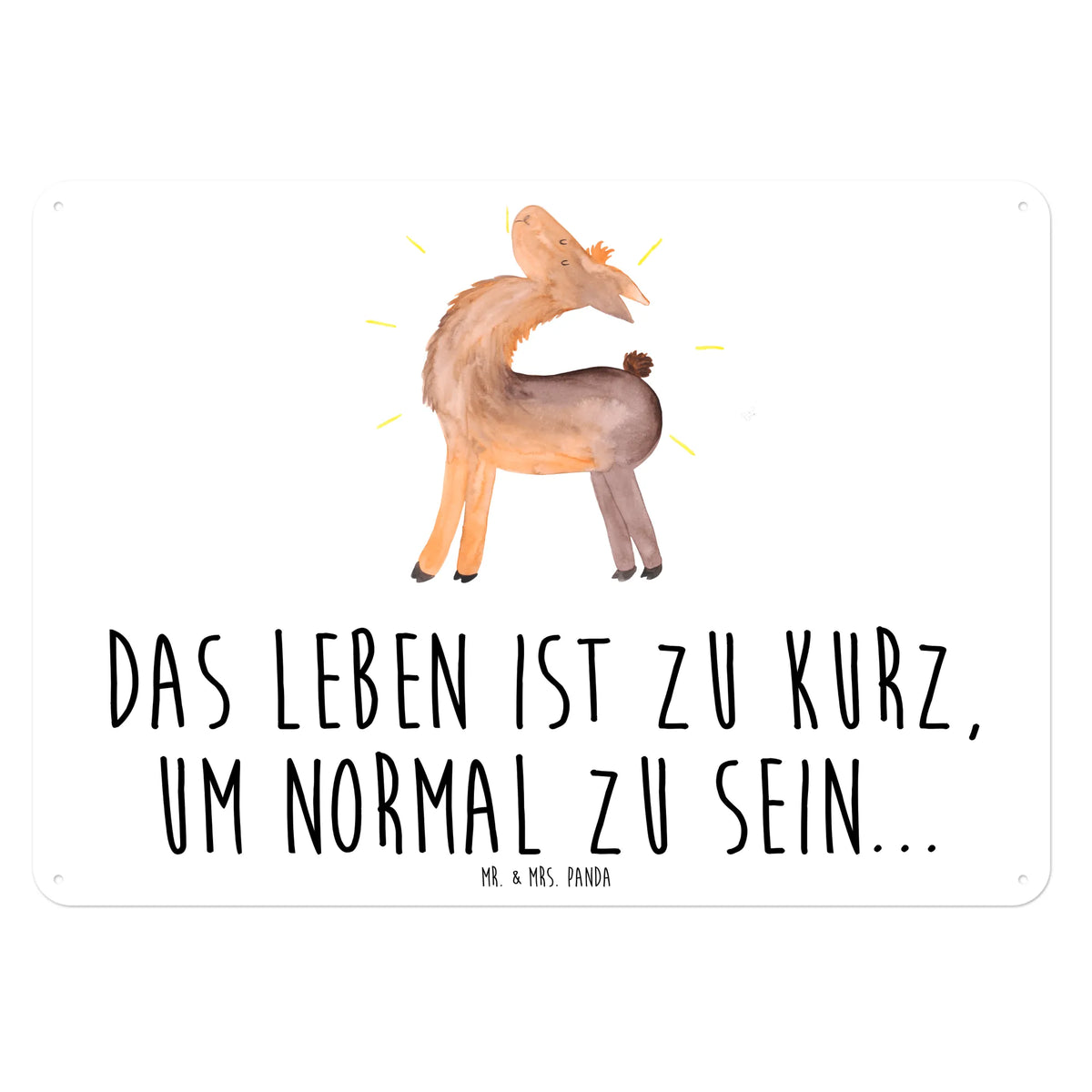 Blechschild Lama Stolz