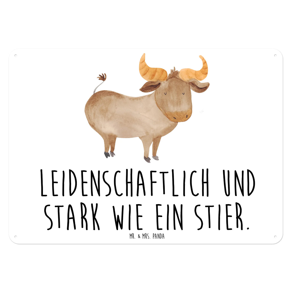 Blechschild Sternzeichen Stier