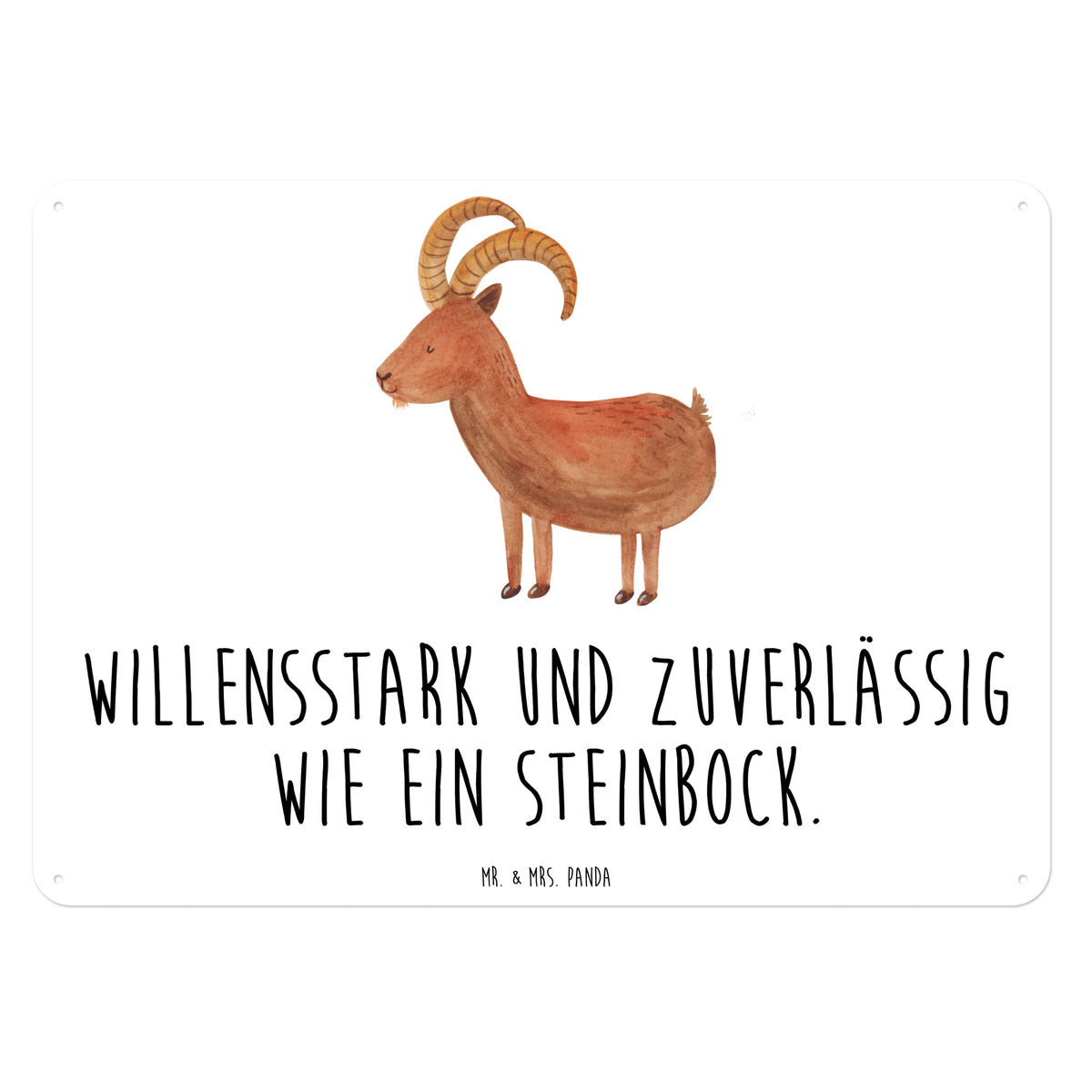 Blechschild Sternzeichen Steinbock