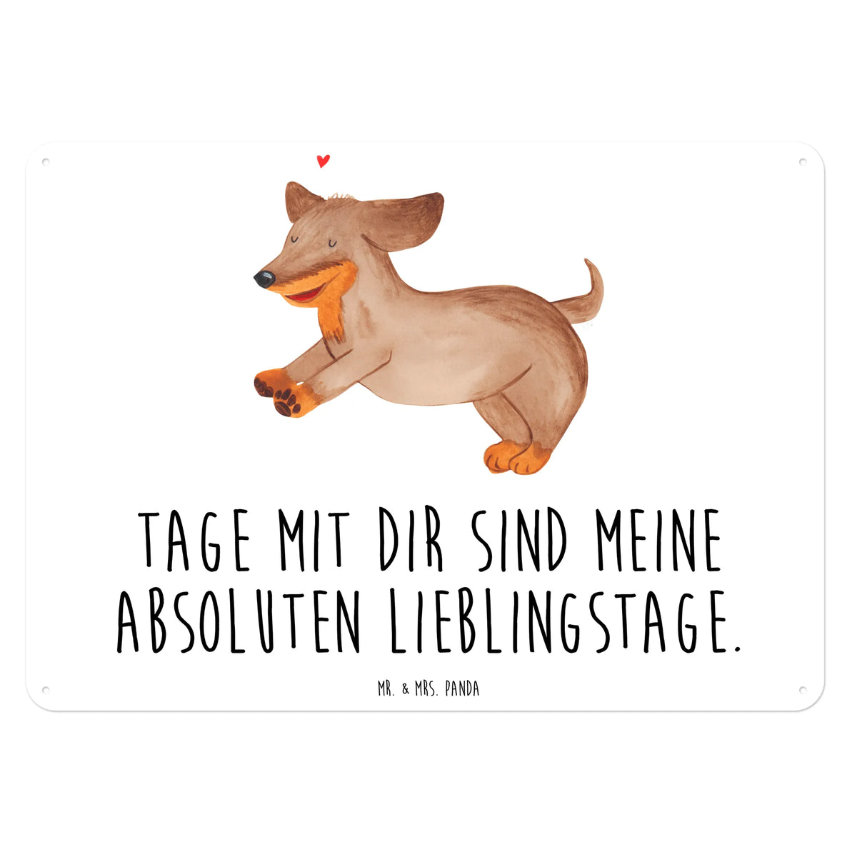 Blechschild Hund Dackel