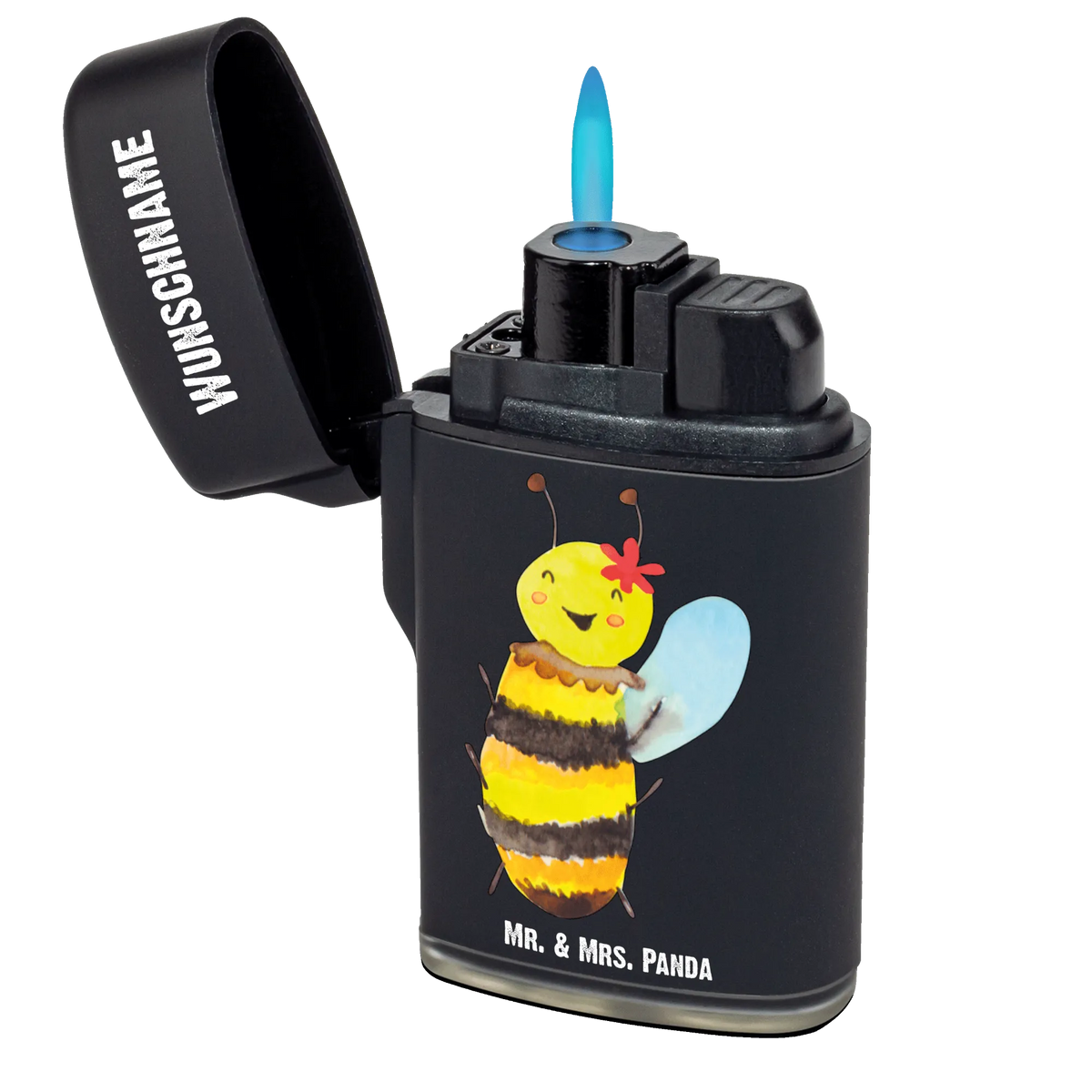 Personalisiertes Feuerzeug Biene Happy Gasfeuerzeug personalisiert, Feuerzeug Personalisiert, Personalisierbares Feuerzeug, Personalisiertes Feuerzeug, Individuelles Feuerzeug, Feuerzeug mit Name, Biene, Wespe, Hummel