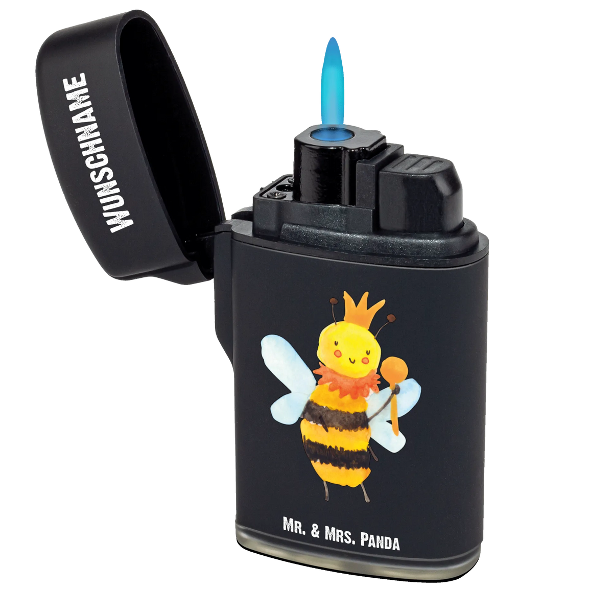 Personalisiertes Feuerzeug Biene König Feuerzeug mit Name, Personalisiertes Feuerzeug, Gasfeuerzeug personalisiert, Personalisierbares Feuerzeug, Feuerzeug Personalisiert, Individuelles Feuerzeug, Biene, Wespe, Hummel