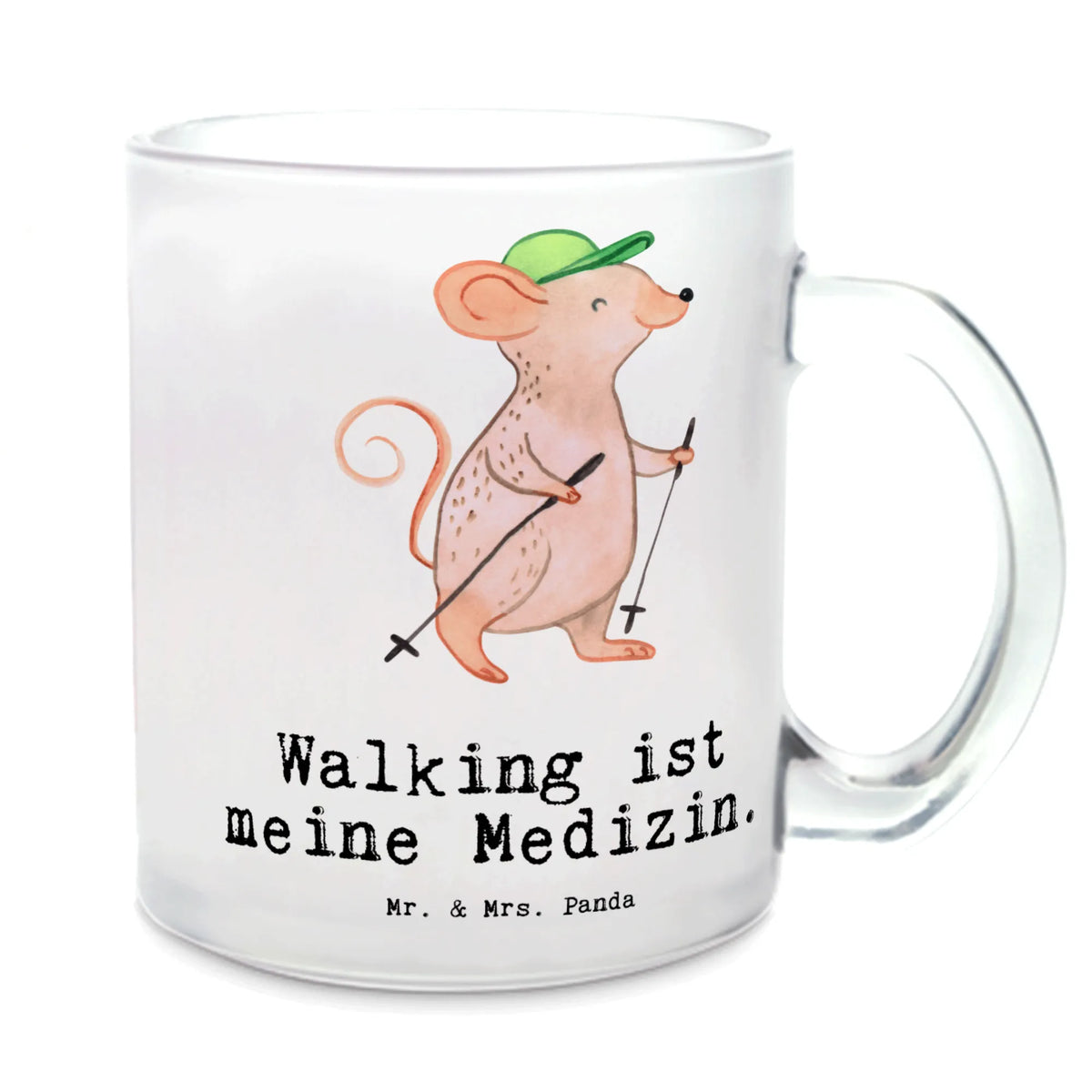 Teetasse Maus Walking