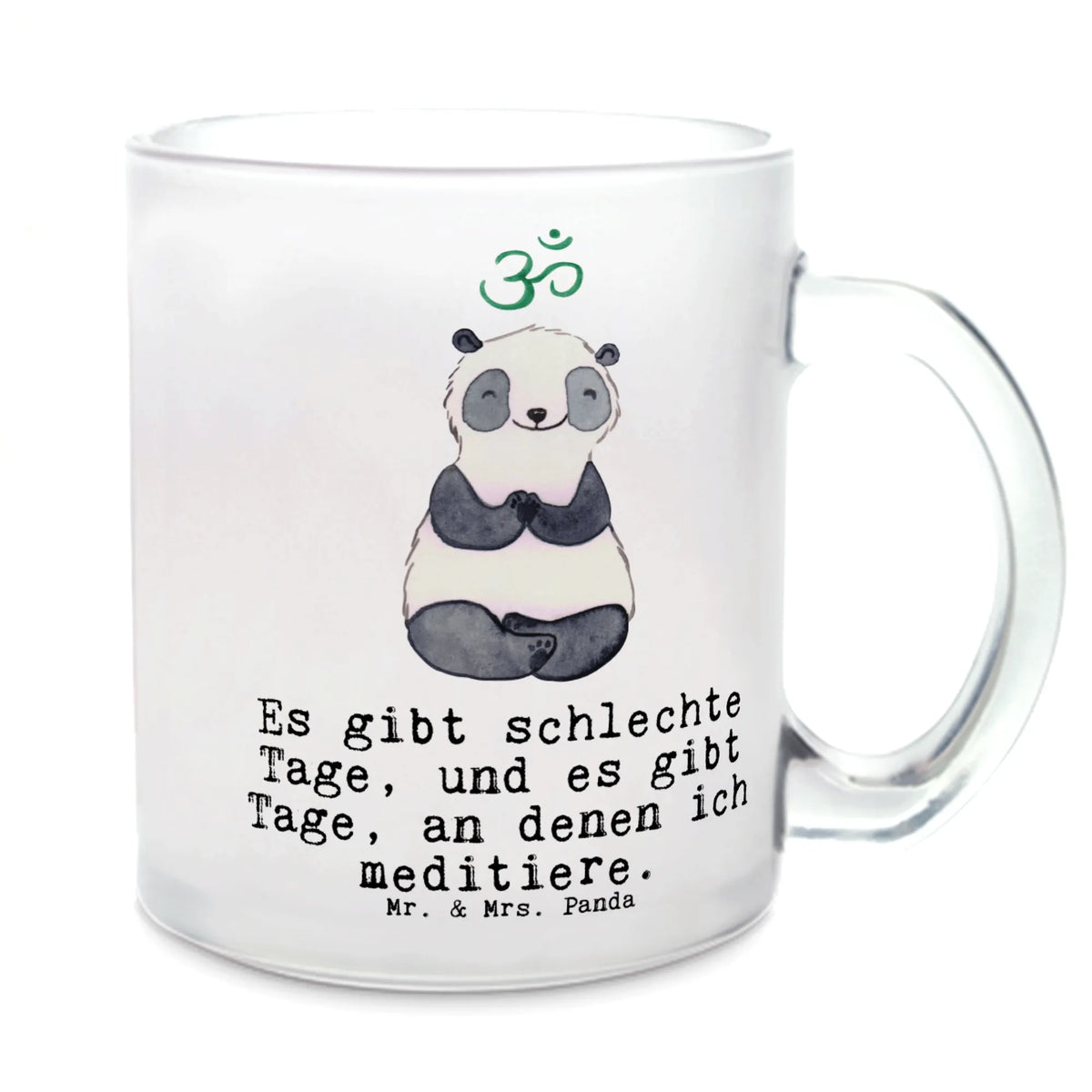 Teetasse Panda Meditieren