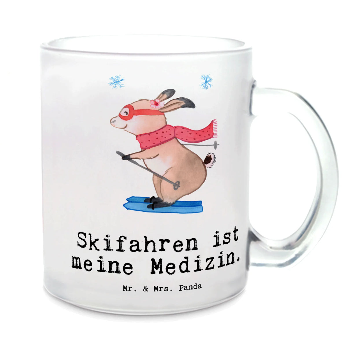 Teetasse Hase Skifahren
