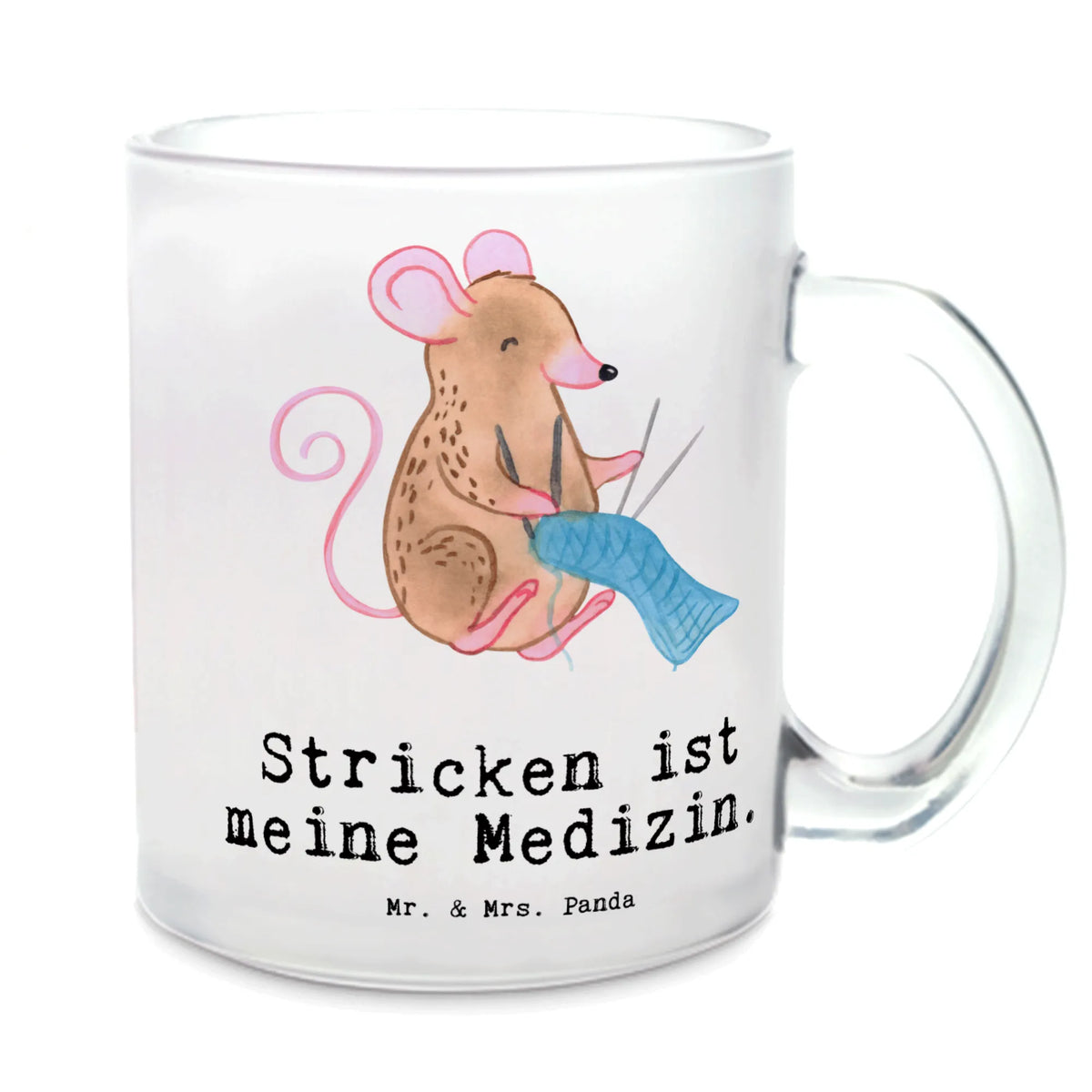 Filiżanka do herbaty mysz dzierganie