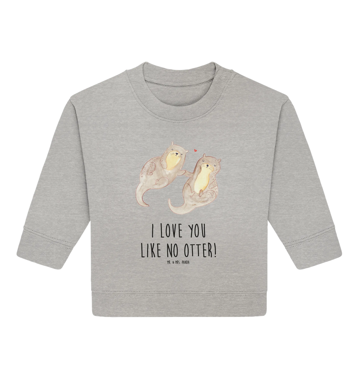Organic Baby Pullover Otter Hände halten Baby Bullover, Otter, Fischotter, Seeotter, Otter Seeotter See Otter