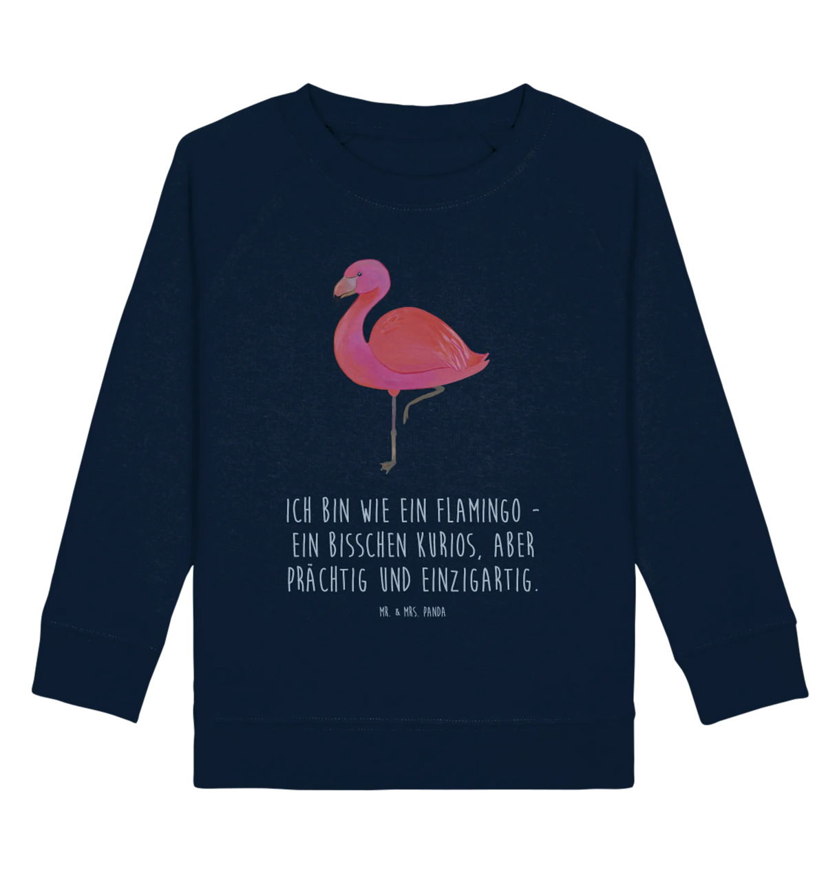 Organic Kinder Pullover Flamingo Classic Kinder Pullover, Kinder Sweatshirt, Flamingo, Ich, Stolz, Selbstliebe, Außenseiter, Freundinnen, Sohn, Spruch, Einzigartig, Geschwister, Tochter, für Mich, Freundin